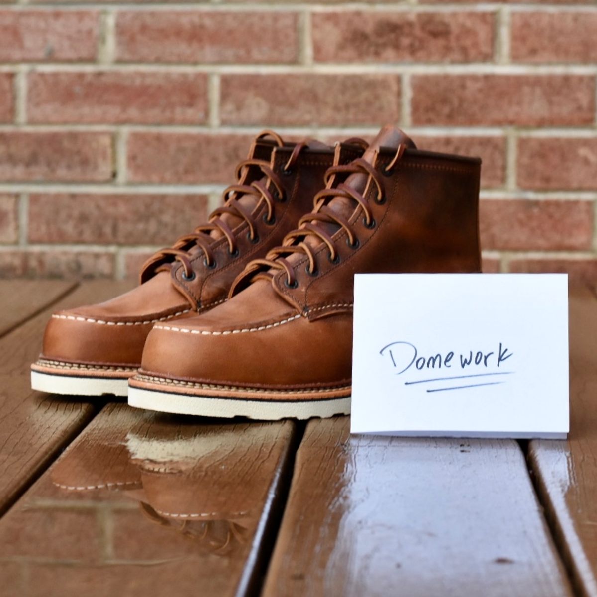 Photo by bluehenboots on October 5, 2022 of the Red Wing 6-Inch Classic Moc in S.B. Foot Copper Rough and Tough.