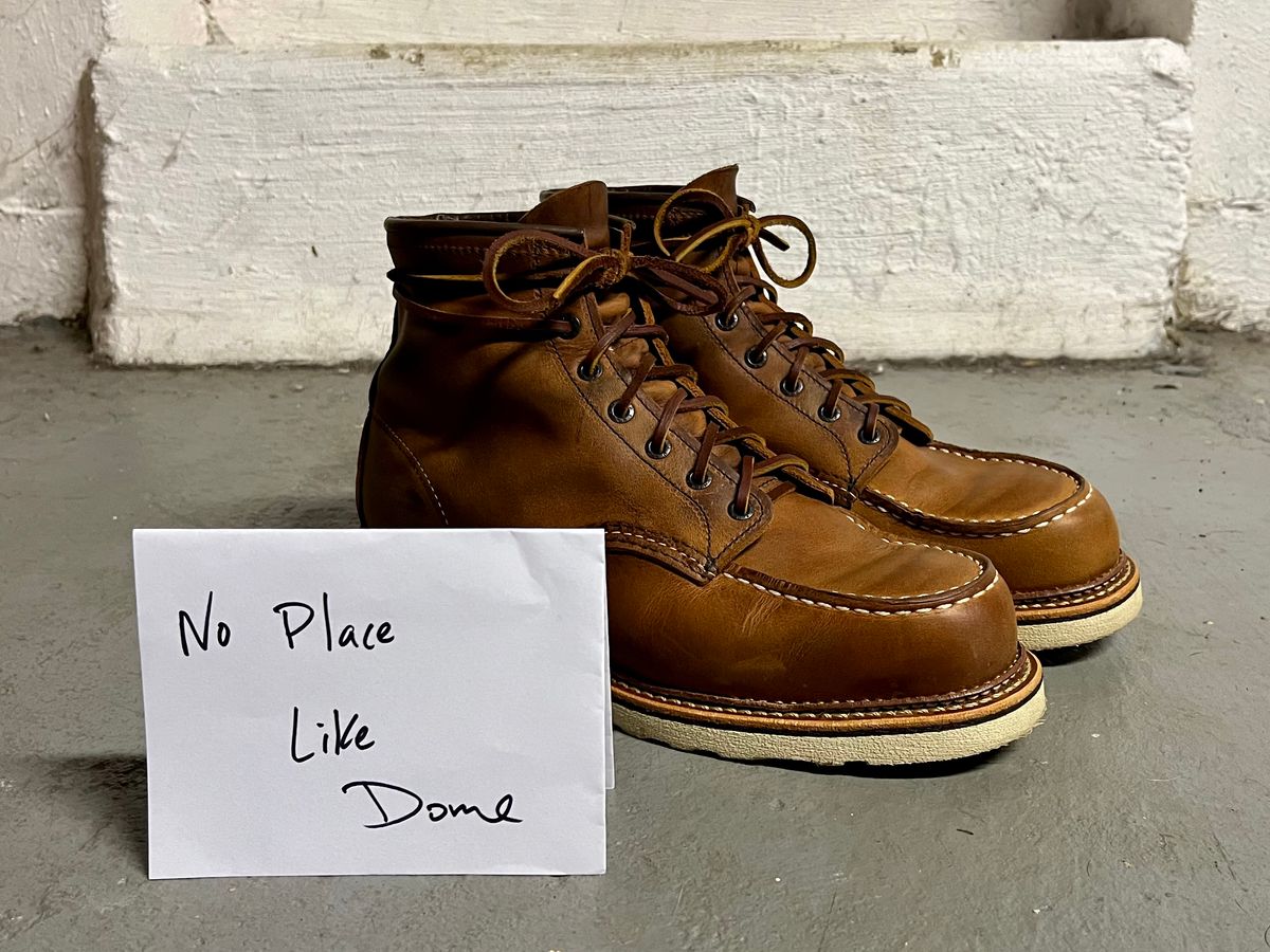 Photo by bluehenboots on November 6, 2022 of the Red Wing 6-Inch Classic Moc in S.B. Foot Copper Rough and Tough.