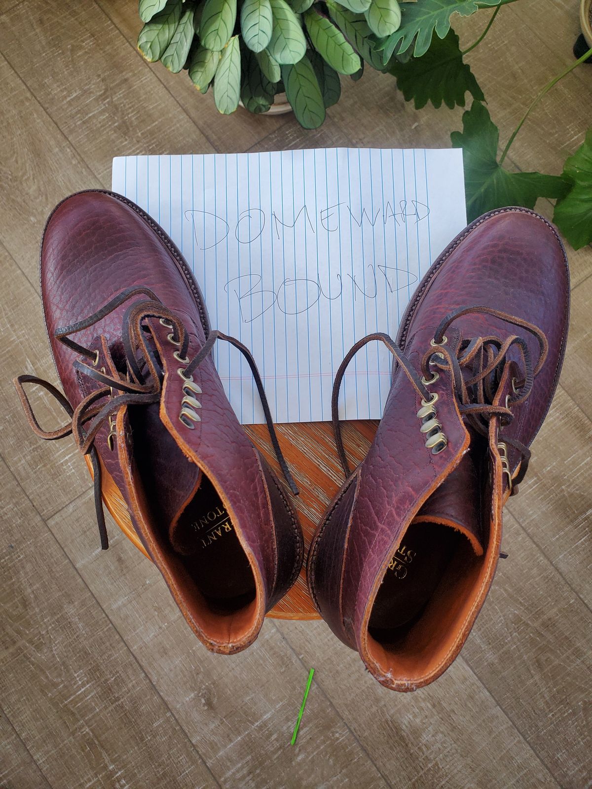 Photo by ma on October 6, 2023 of the Grant Stone Diesel Boot in Seidel Walnut Bison.