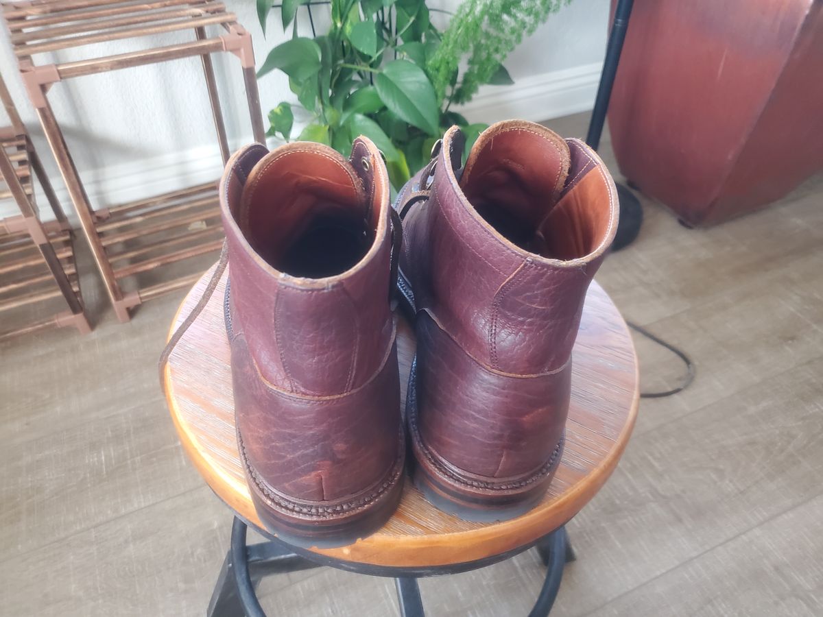 Photo by ma on November 1, 2023 of the Grant Stone Diesel Boot in Seidel Walnut Bison.