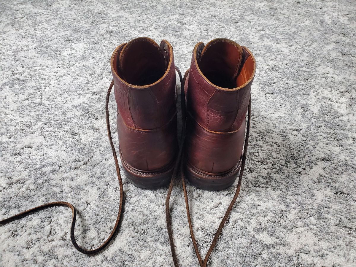 Photo by ma on January 1, 2024 of the Grant Stone Diesel Boot in Seidel Walnut Bison.