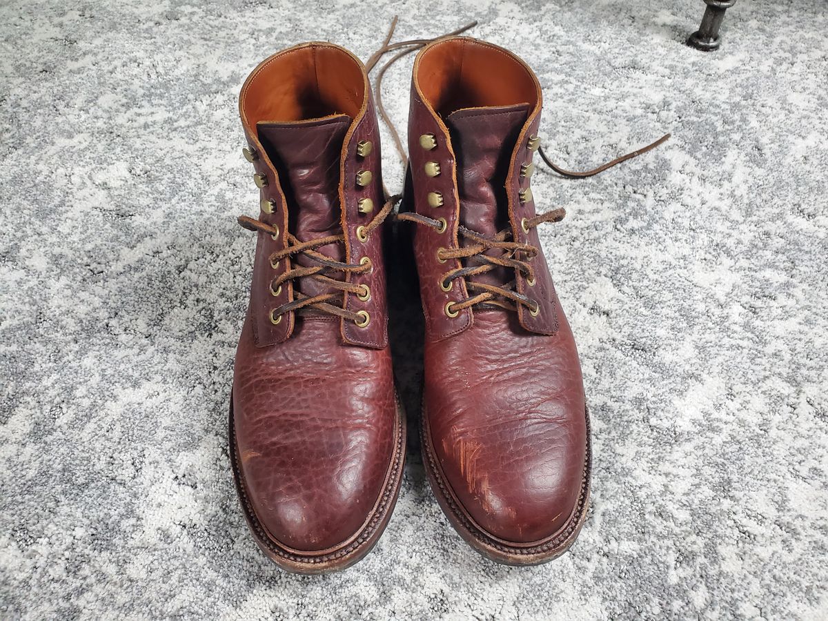 Photo by ma on January 1, 2024 of the Grant Stone Diesel Boot in Seidel Walnut Bison.