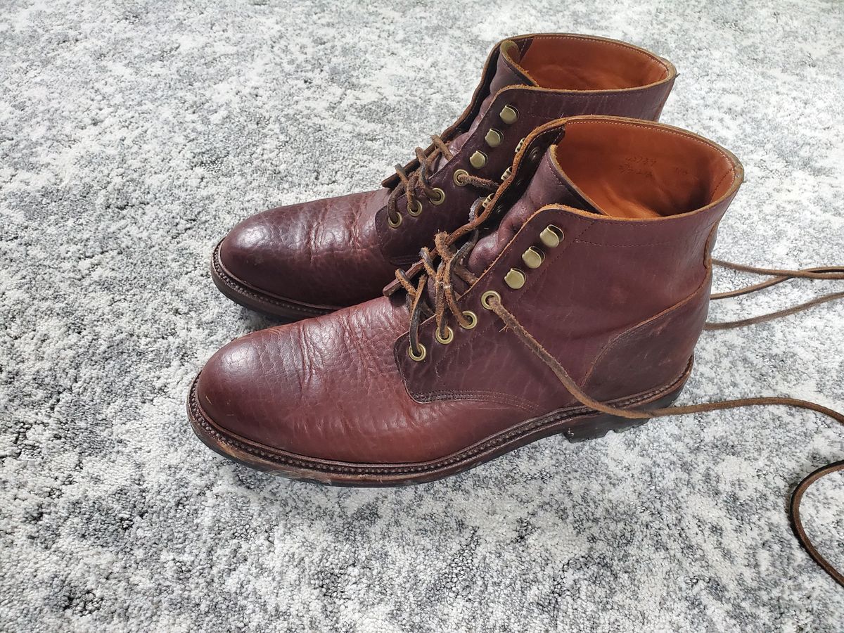 Photo by ma on January 1, 2024 of the Grant Stone Diesel Boot in Seidel Walnut Bison.