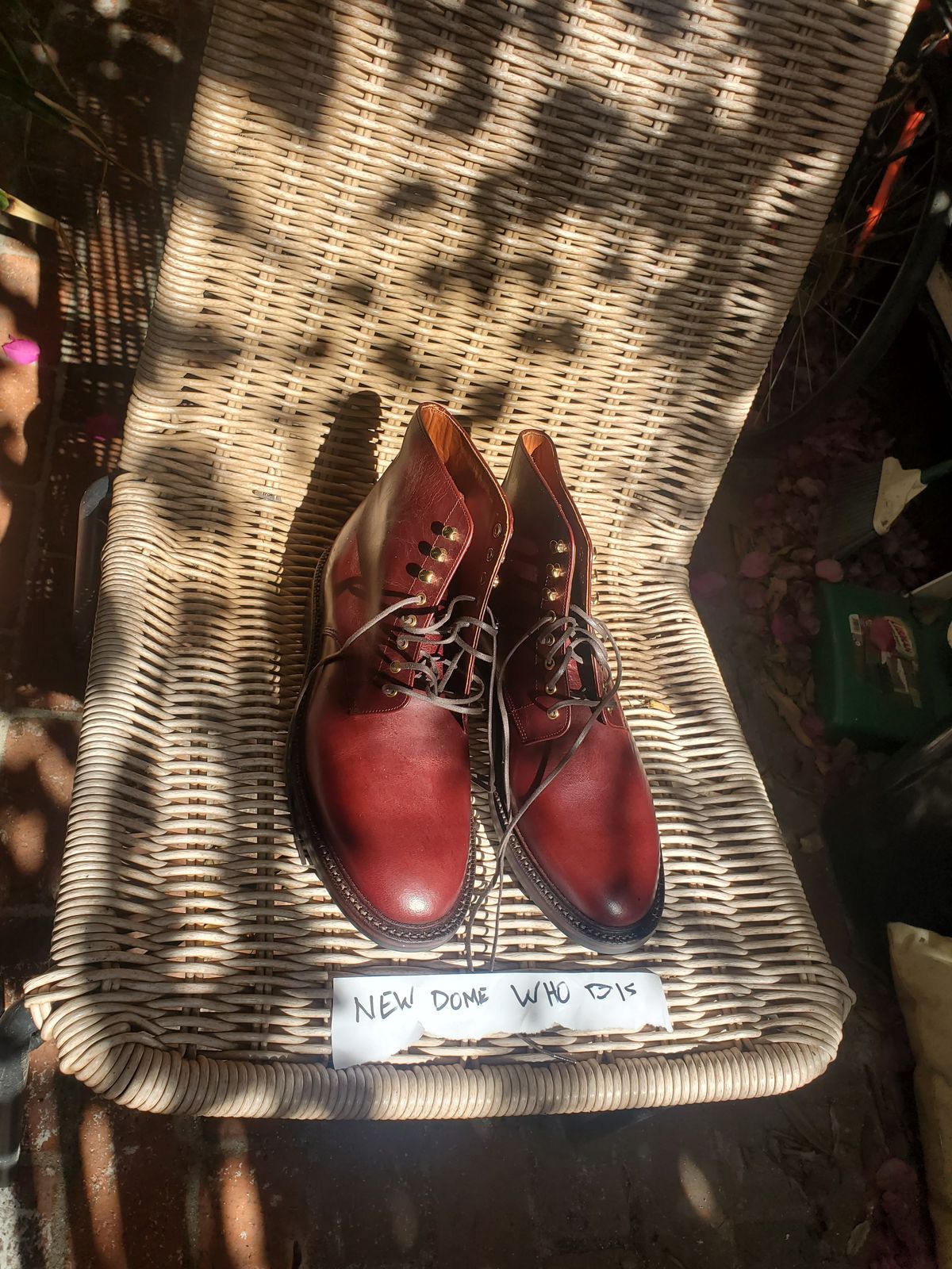 Photo by ma on October 5, 2025 of the Grant Stone Edward Boot in Red Waxed Deer.