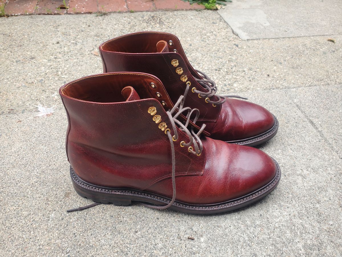 Photo by ma on November 5, 2025 of the Grant Stone Edward Boot in Red Waxed Deer.