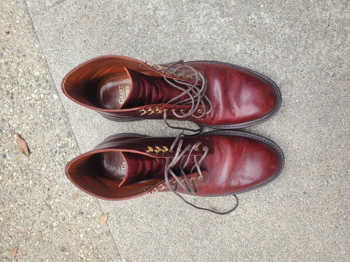 Photo by ma on November 5, 2025 of the Grant Stone Edward Boot in Red Waxed Deer.