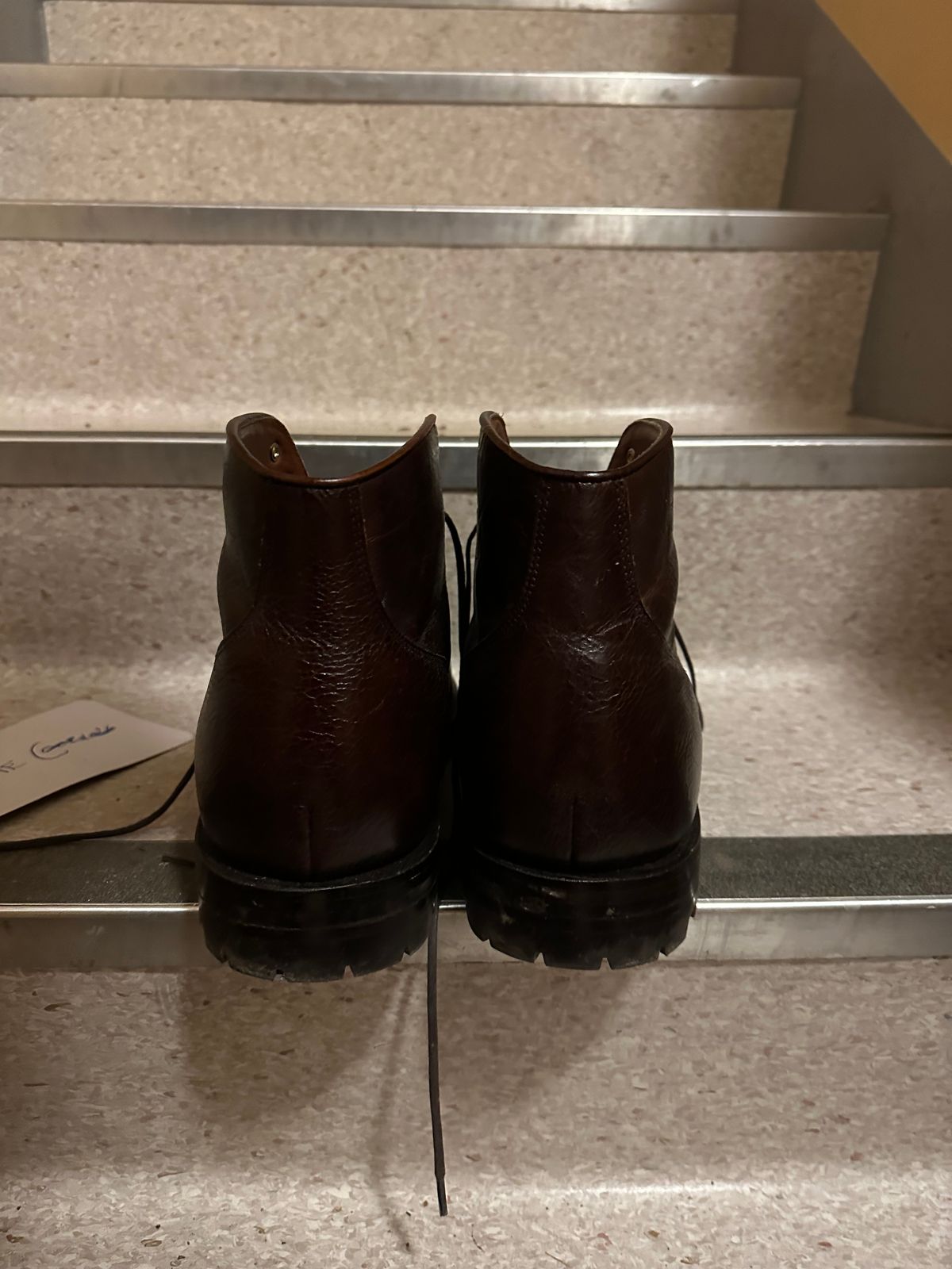 Photo by martining on November 5, 2025 of the Grant Stone Garrison Boot in C.F. Stead Crimson Classic Kudu.