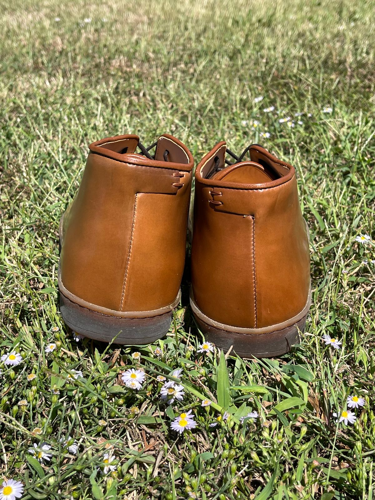 Photo by c.w.hogan on October 1, 2023 of the Crown Northampton Everdon in Horween Bourbon Shell Cordovan.