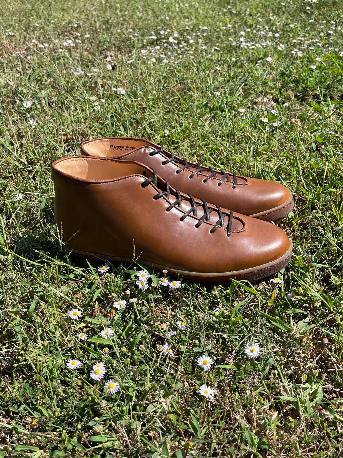 Photo by c.w.hogan on October 1, 2023 of the Crown Northampton Everdon in Horween Bourbon Shell Cordovan.