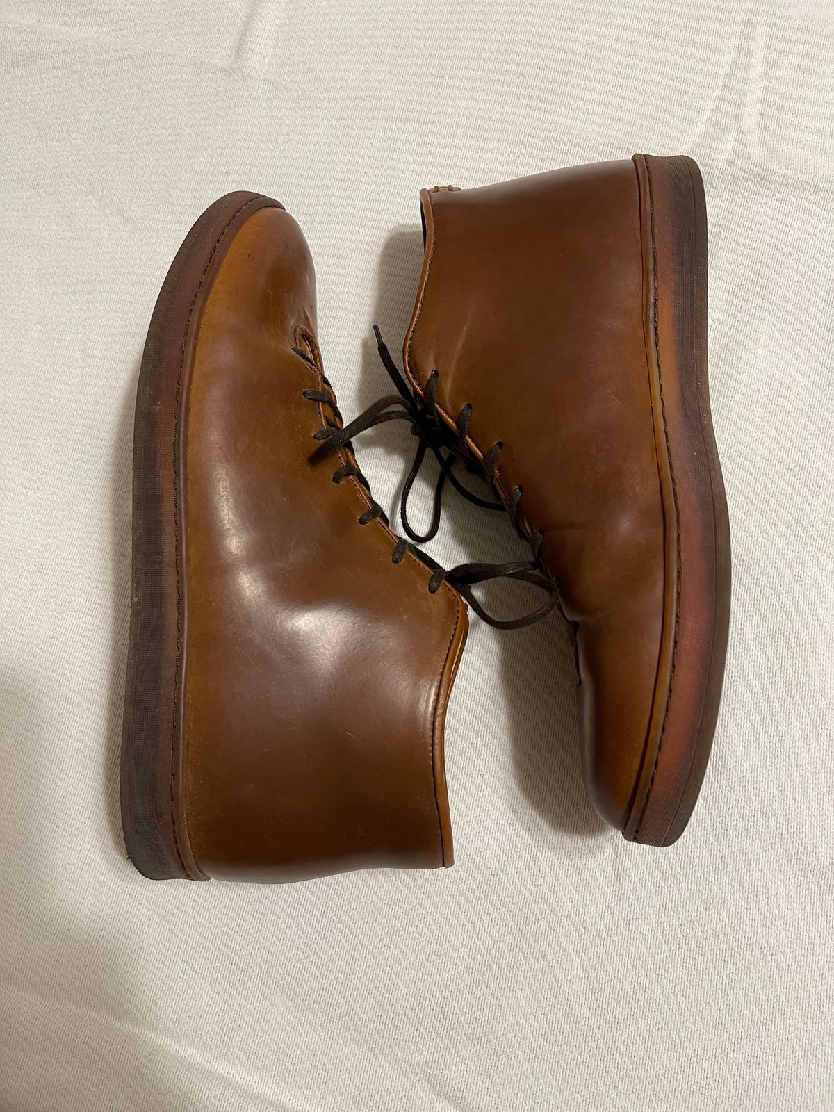 Photo by c.w.hogan on November 4, 2023 of the Crown Northampton Everdon in Horween Bourbon Shell Cordovan.