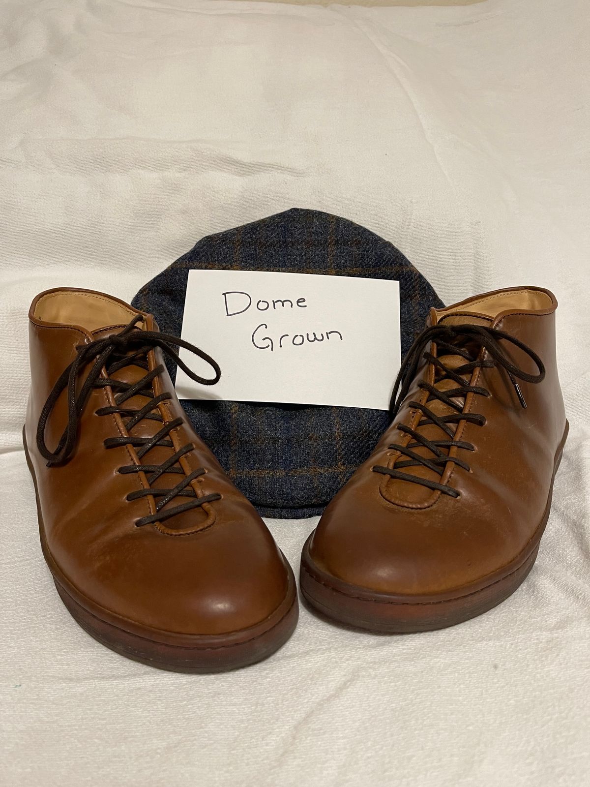 Photo by c.w.hogan on November 4, 2023 of the Crown Northampton Everdon in Horween Bourbon Shell Cordovan.