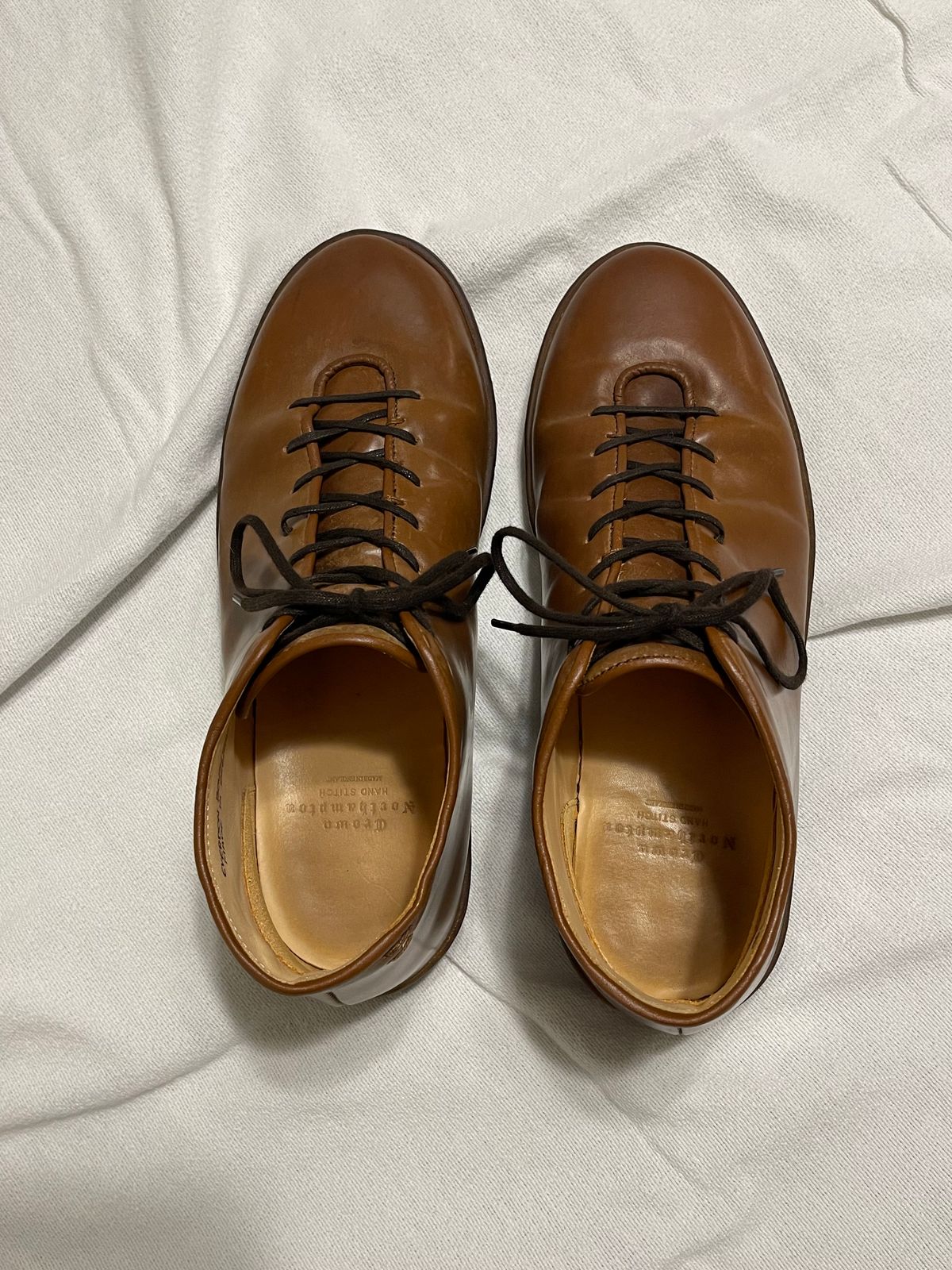 Photo by c.w.hogan on November 4, 2023 of the Crown Northampton Everdon in Horween Bourbon Shell Cordovan.