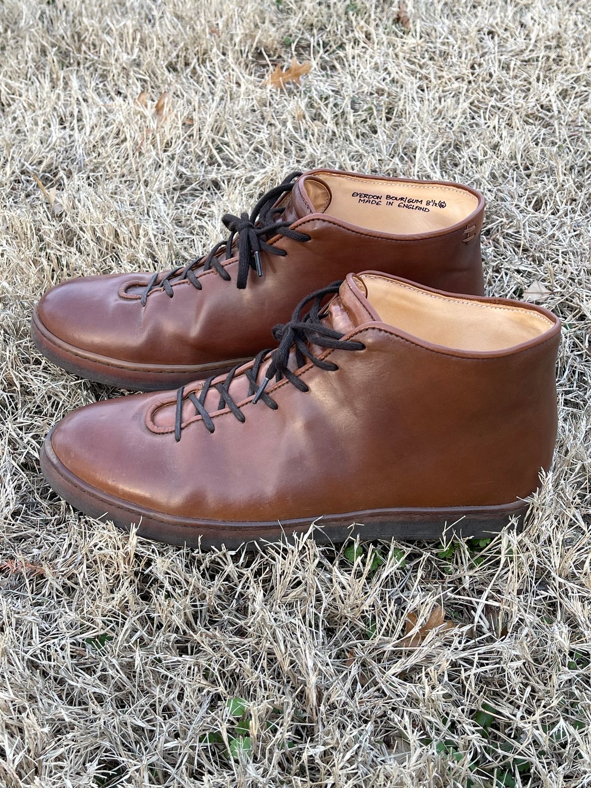 Photo by c.w.hogan on January 4, 2024 of the Crown Northampton Everdon in Horween Bourbon Shell Cordovan.