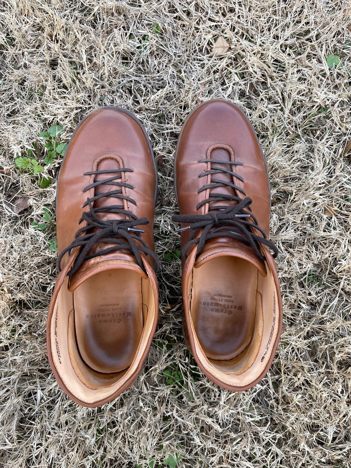 Photo by c.w.hogan on January 4, 2024 of the Crown Northampton Everdon in Horween Bourbon Shell Cordovan.