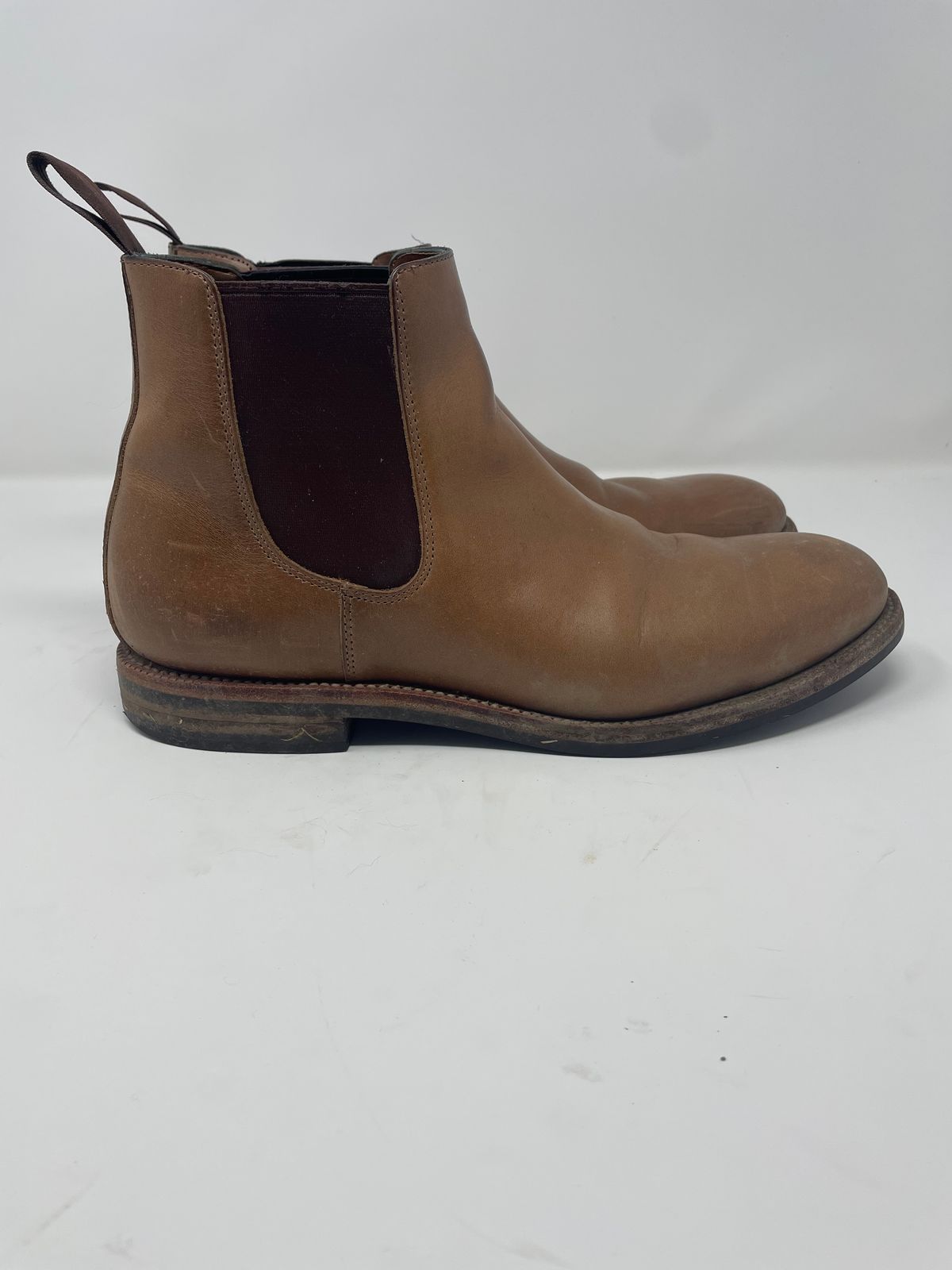 Photo by GeneParmPrivateEye on March 5, 2023 of the Grant Stone Chelsea Boot in Horween Natural Chromexcel.