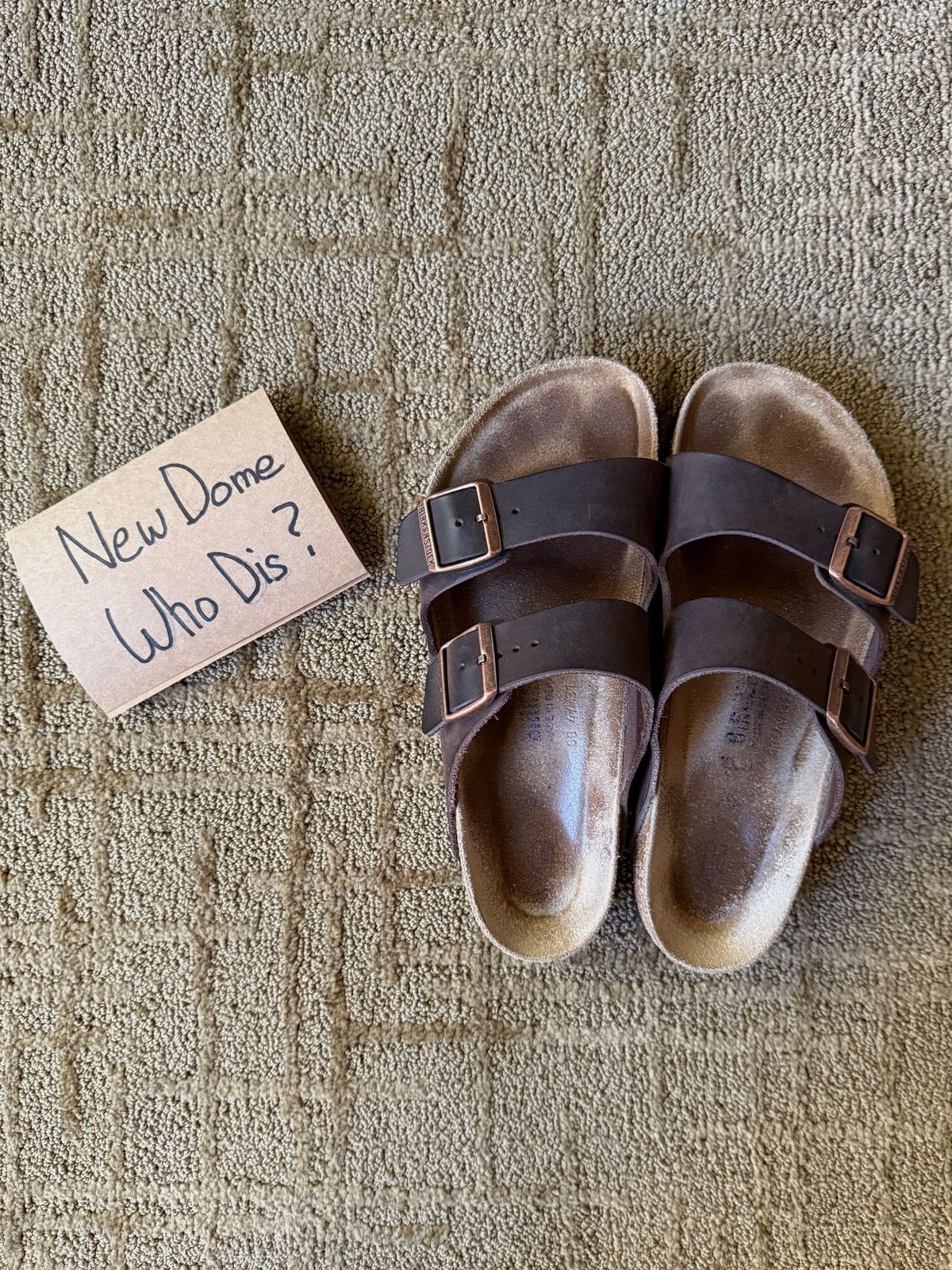 Photo by flyingdutchess on October 5, 2025 of the Birkenstock Arizona in Habana Oiled Leather.
