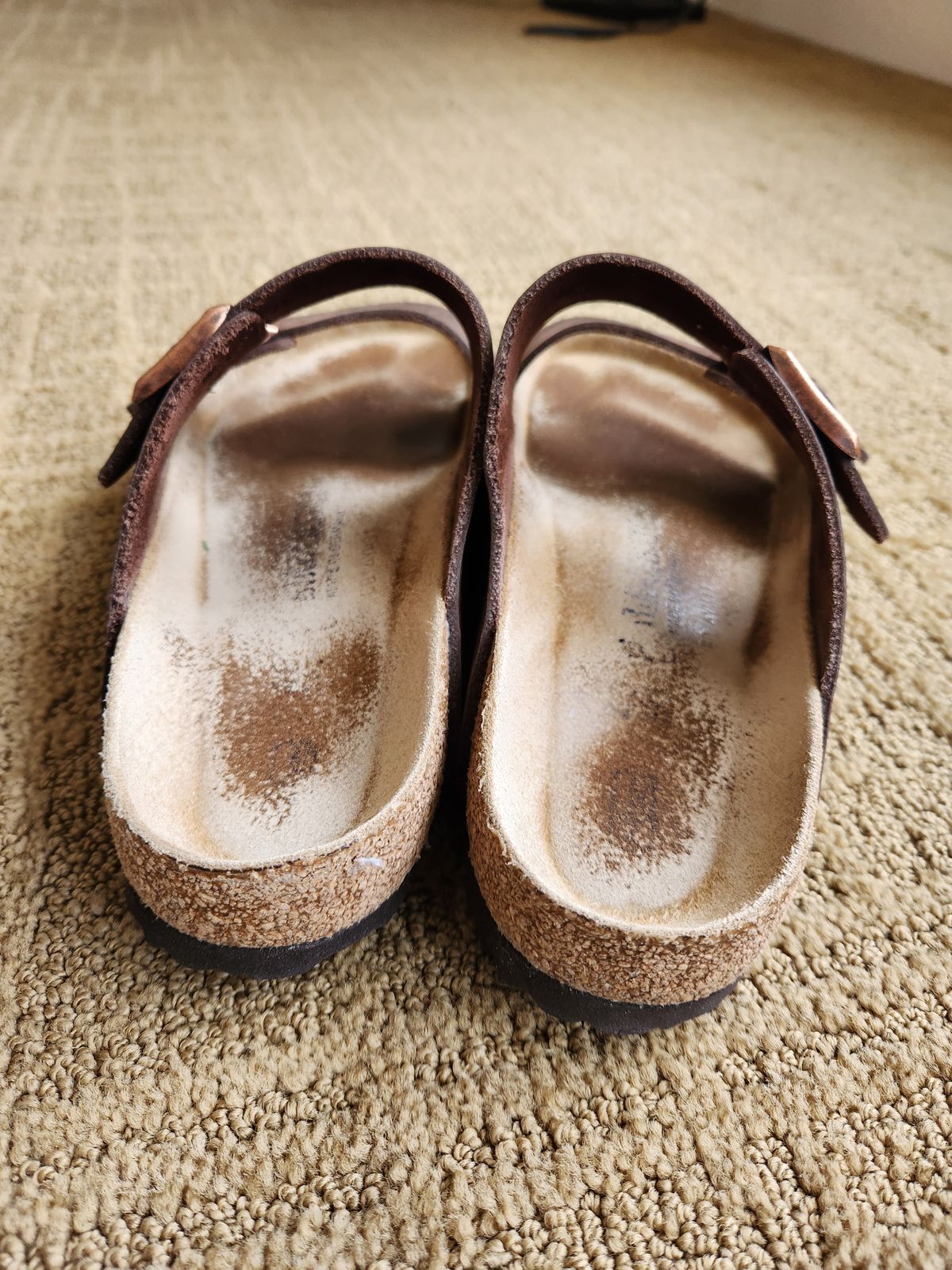 Photo by flyingdutchess on December 5, 2025 of the Birkenstock Arizona in Habana Oiled Leather.