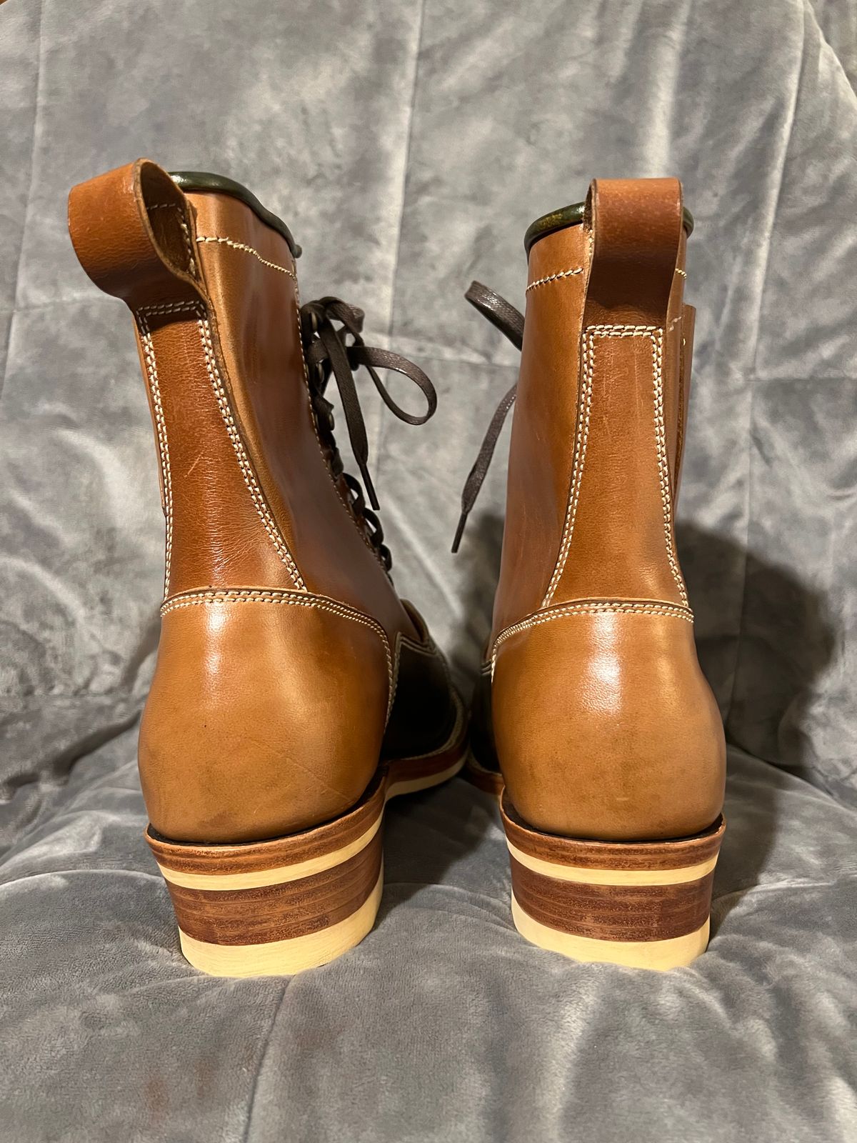 Photo by AlManuel on October 1, 2025 of the Willie's Handmade Boots Pioneer Lace To Toe in Maryam Toscanello TPR Horsebutt.