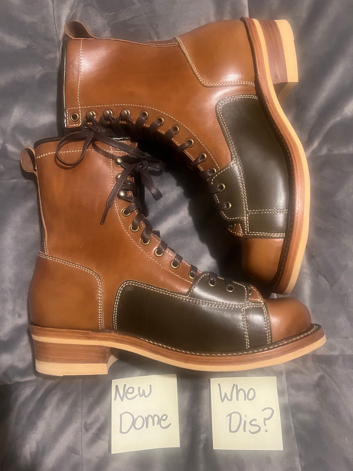 Photo by AlManuel on October 1, 2025 of the Willie's Handmade Boots Pioneer Lace To Toe in Maryam Toscanello TPR Horsebutt.