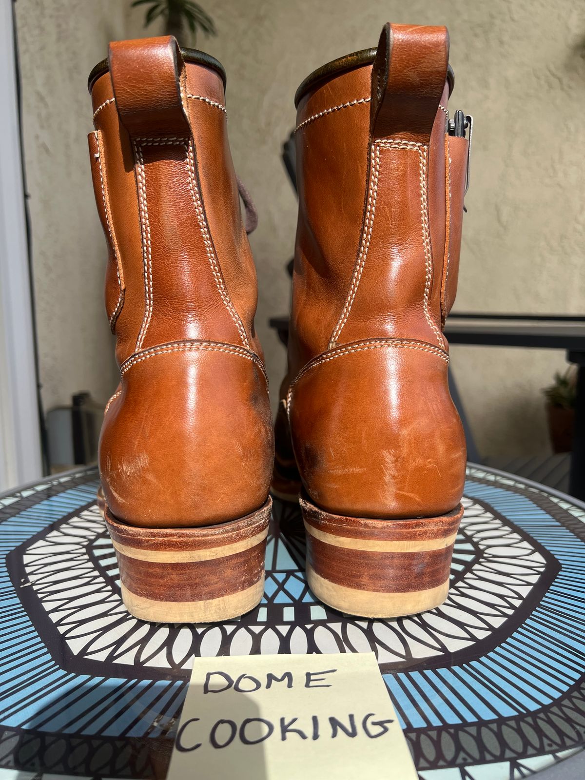 Photo by AlManuel on November 2, 2025 of the Willie's Handmade Boots Pioneer Lace To Toe in Maryam Toscanello TPR Horsebutt.