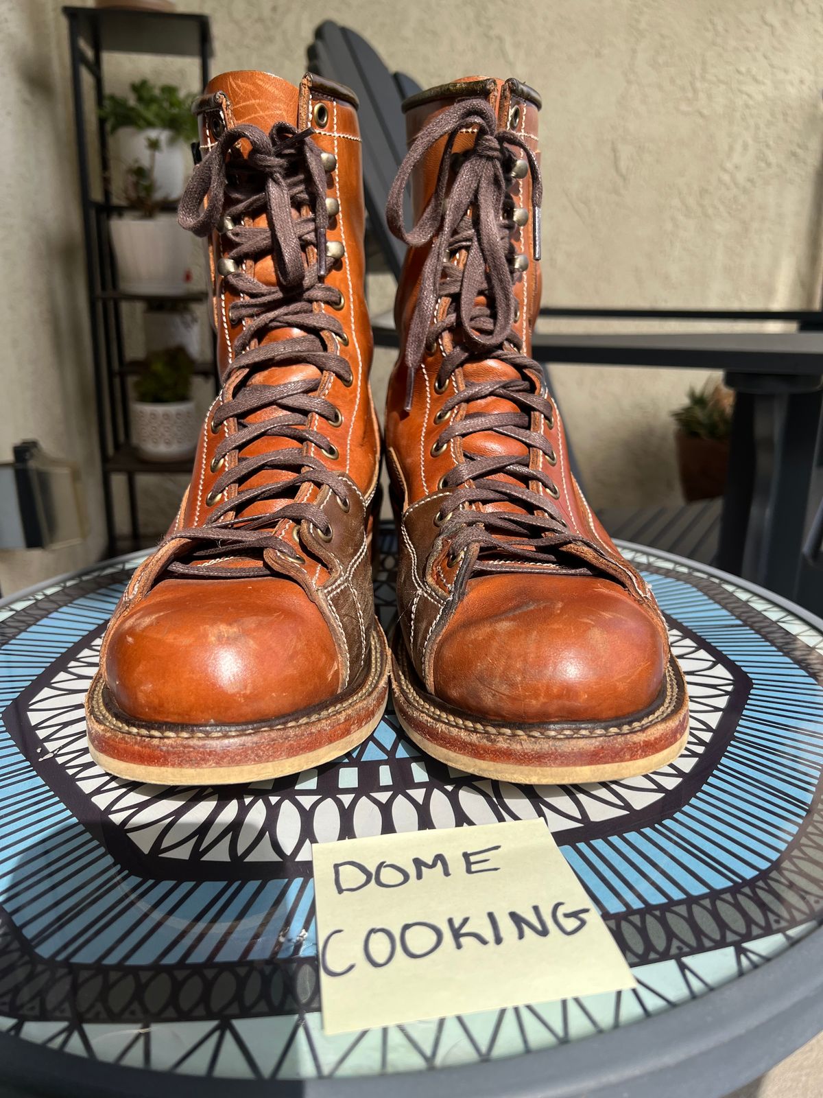 Photo by AlManuel on November 2, 2025 of the Willie's Handmade Boots Pioneer Lace To Toe in Maryam Toscanello TPR Horsebutt.