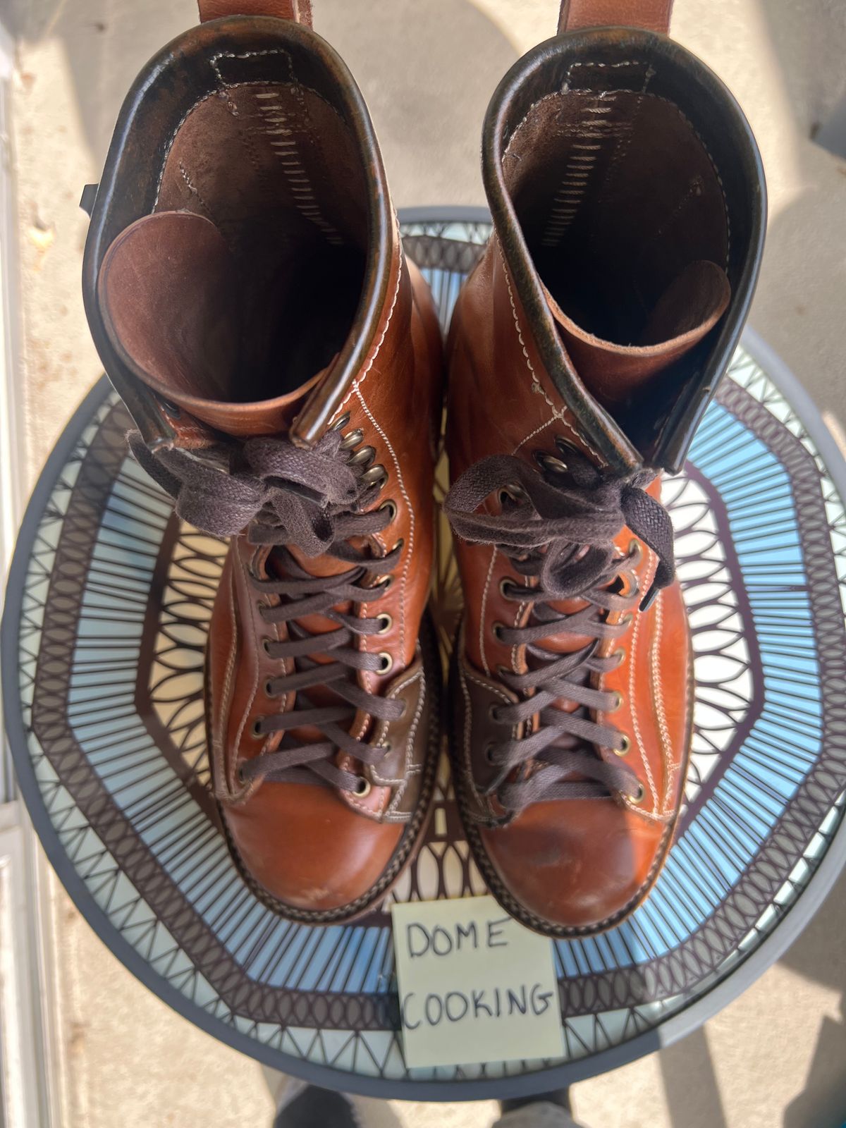 Photo by AlManuel on November 2, 2025 of the Willie's Handmade Boots Pioneer Lace To Toe in Maryam Toscanello TPR Horsebutt.