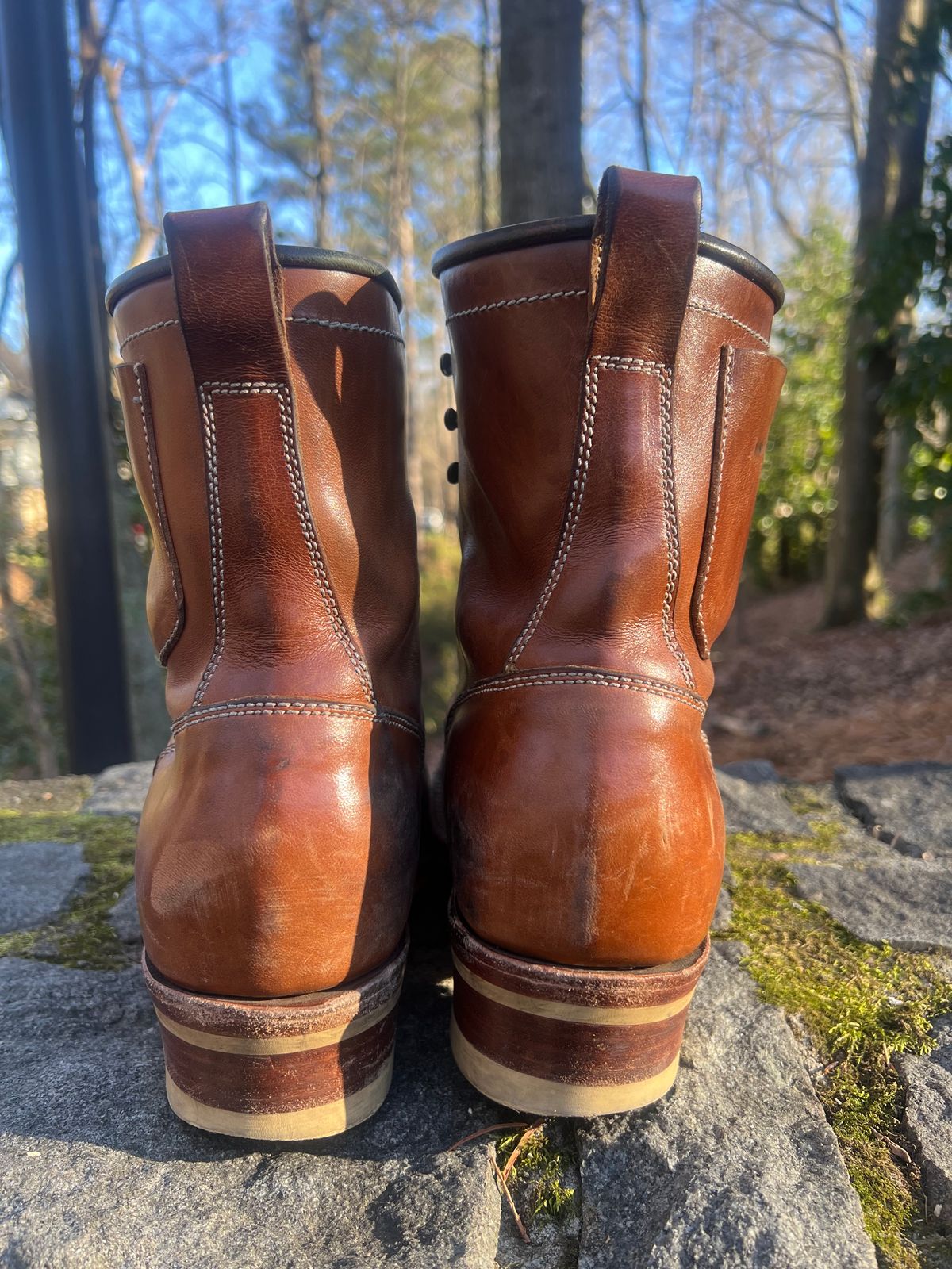 Photo by AlManuel on January 1, 2026 of the Willie's Handmade Boots Pioneer Lace To Toe in Maryam Toscanello TPR Horsebutt.