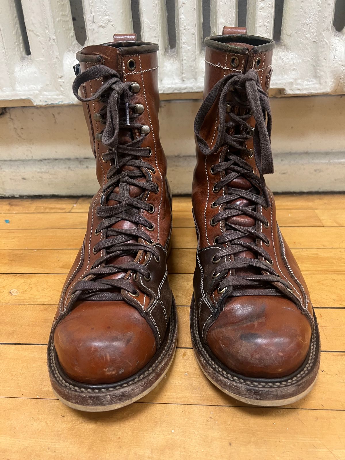 Photo by AlManuel on February 5, 2026 of the Willie's Handmade Boots Pioneer Lace To Toe in Maryam Toscanello TPR Horsebutt.