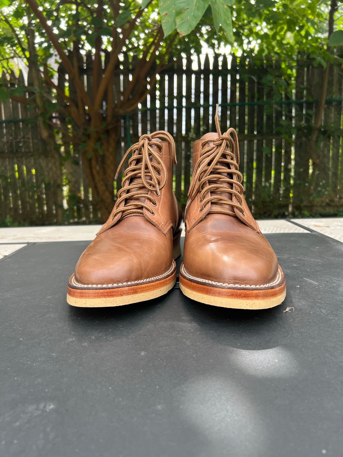 Photo by Rivera on October 1, 2022 of the Monroe Unlisted Model in Horween Natural Chromexcel.