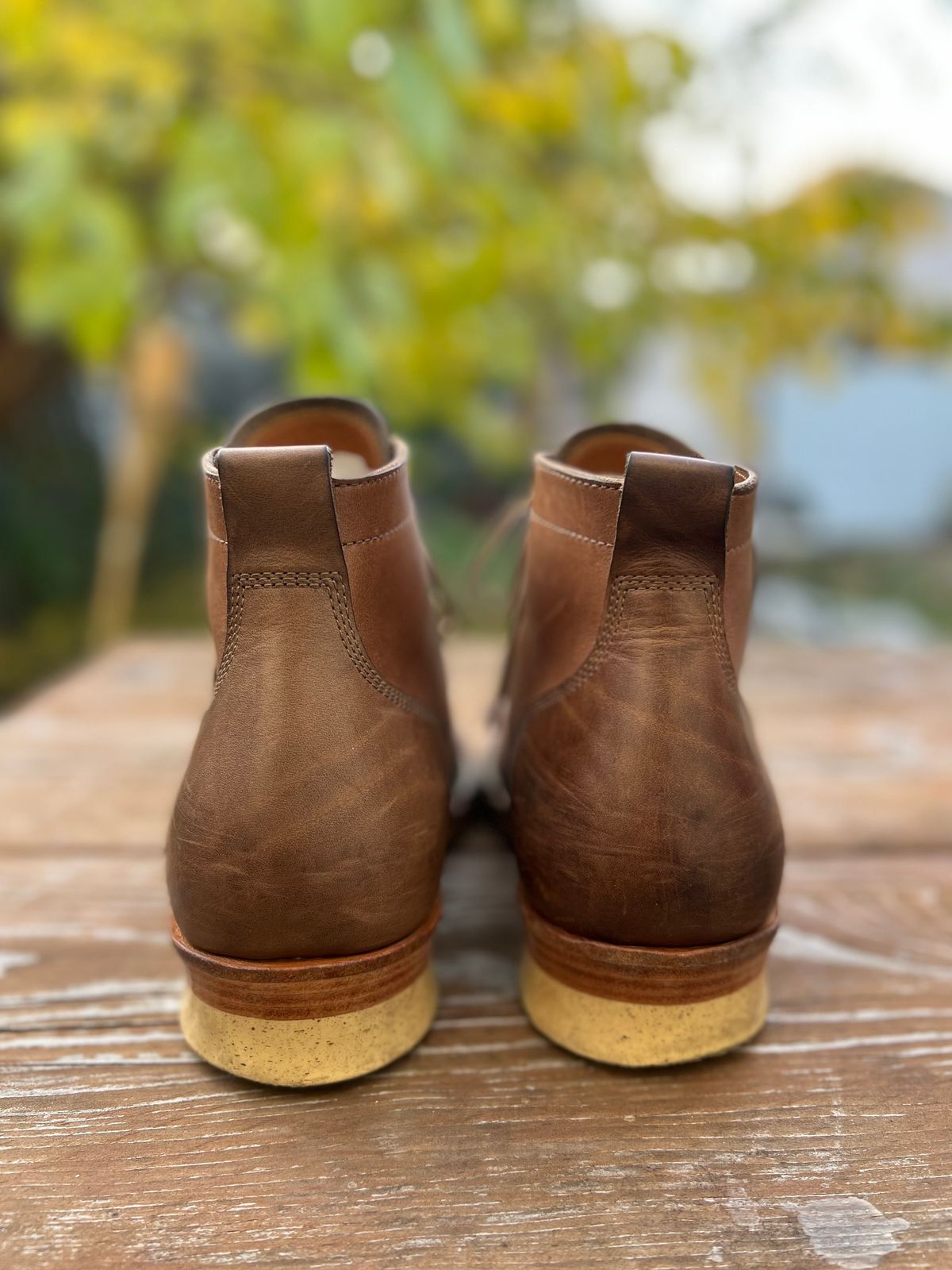 Photo by Rivera on November 4, 2022 of the Monroe Unlisted Model in Horween Natural Chromexcel.