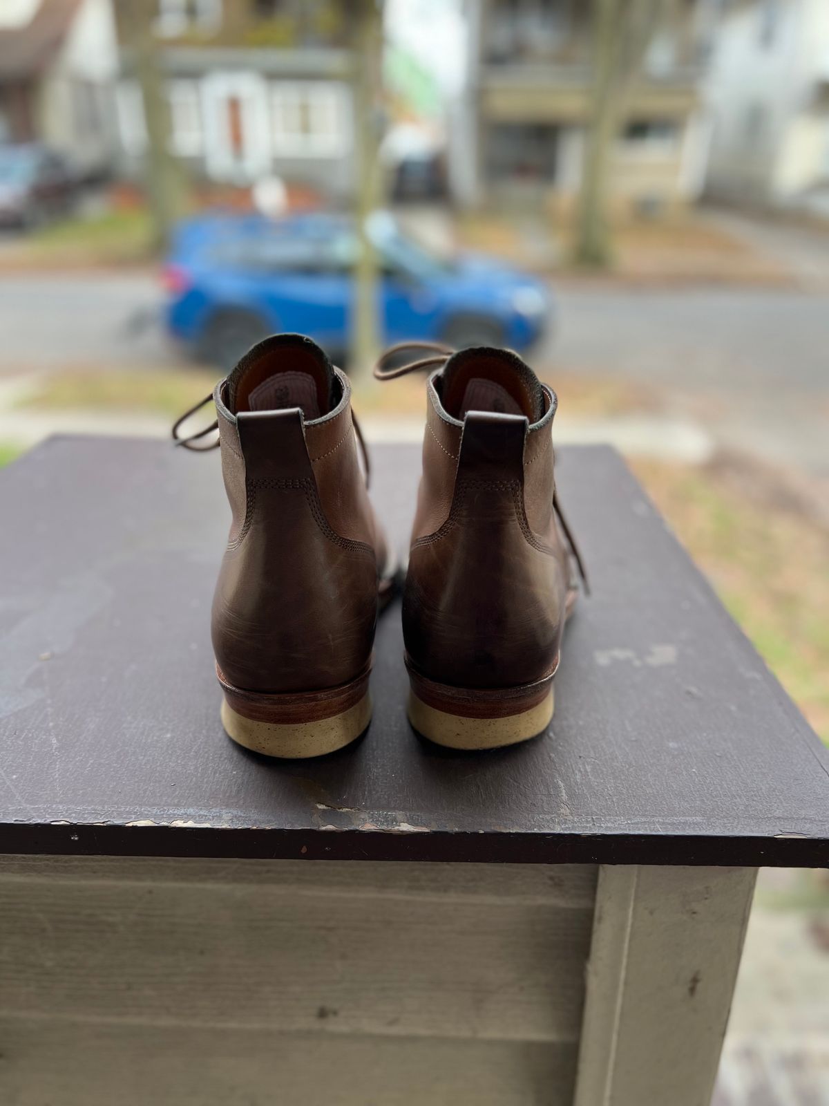 Photo by Rivera on December 6, 2022 of the Monroe Unlisted Model in Horween Natural Chromexcel.