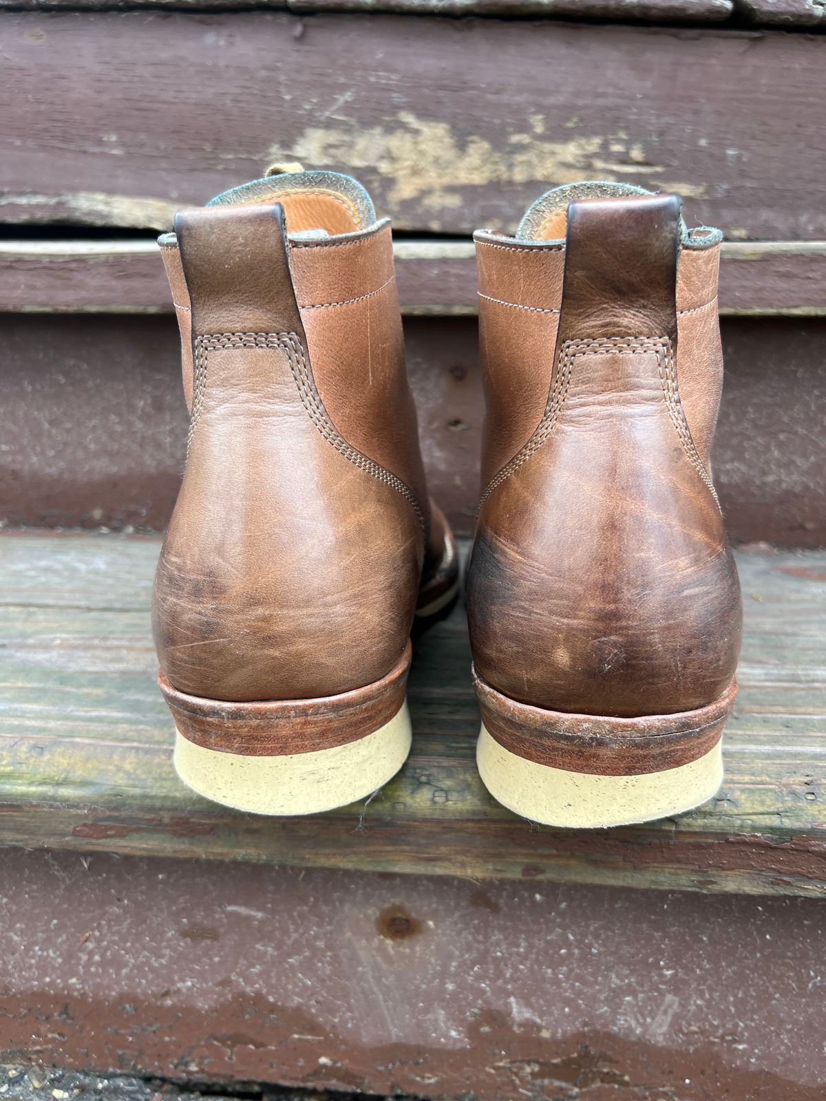 Photo by Rivera on April 5, 2023 of the Monroe Unlisted Model in Horween Natural Chromexcel.