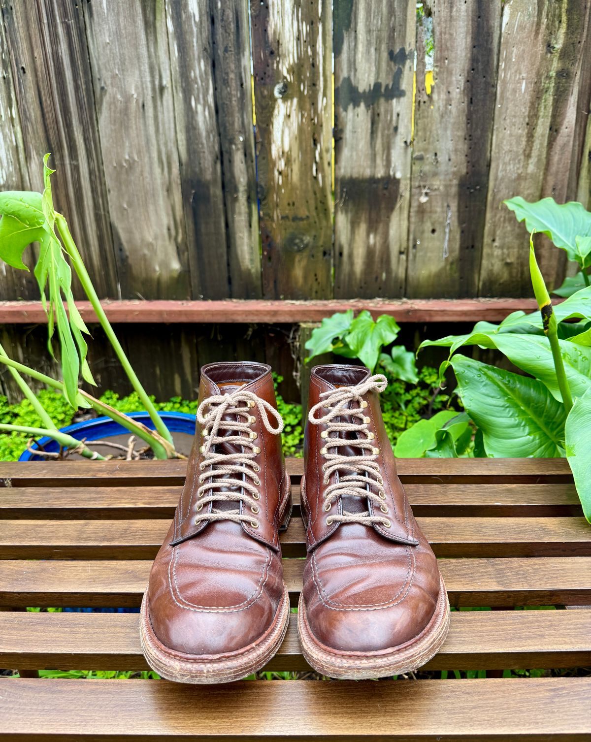 Photo by bootsnpoems on January 5, 2026 of the Alden Stitchdown Otis Indy in Brown Calfskin.
