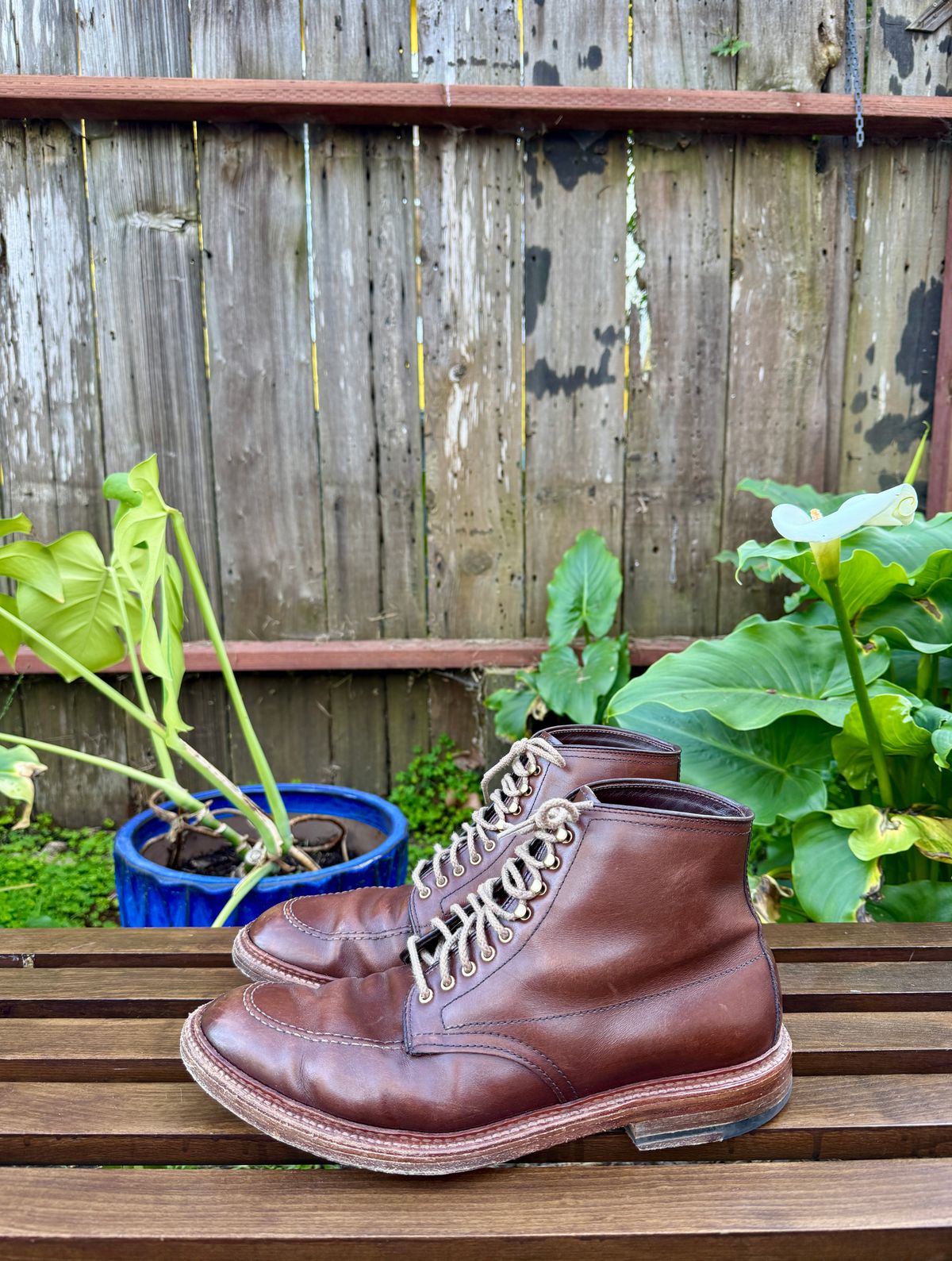 Photo by bootsnpoems on February 4, 2026 of the Alden Stitchdown Otis Indy in Brown Calfskin.