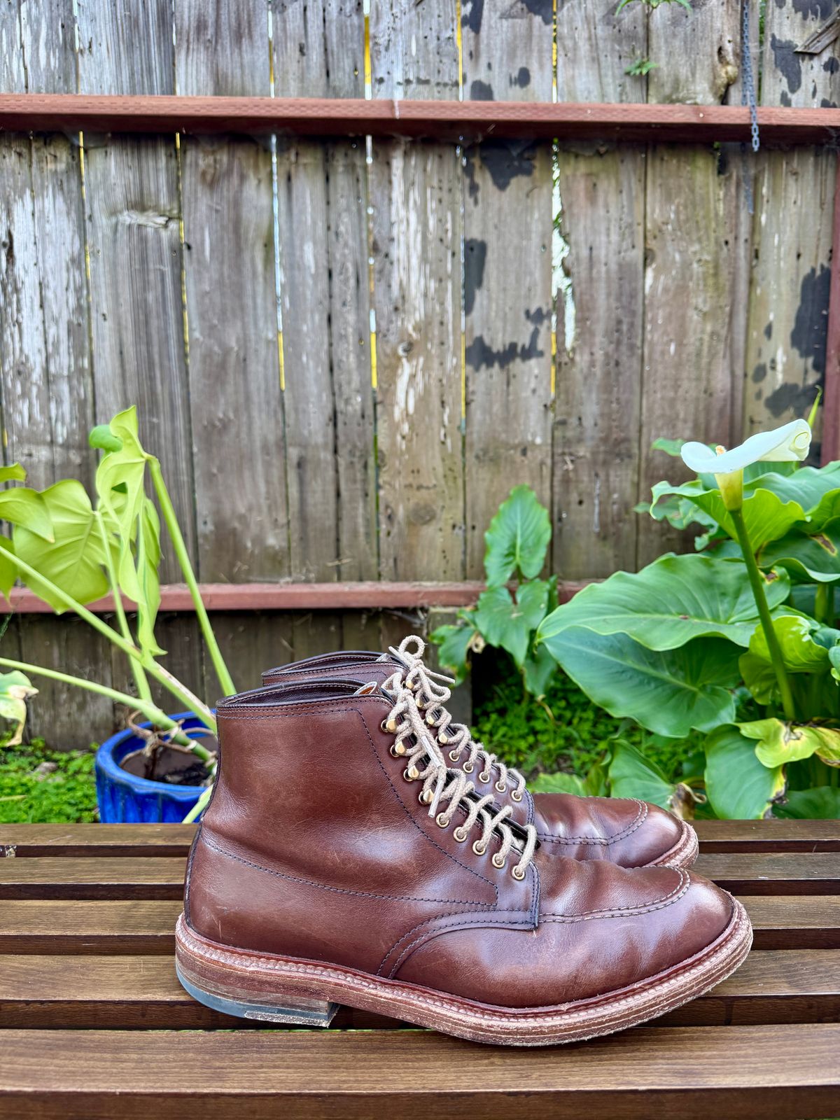 Photo by bootsnpoems on February 4, 2026 of the Alden Stitchdown Otis Indy in Brown Calfskin.
