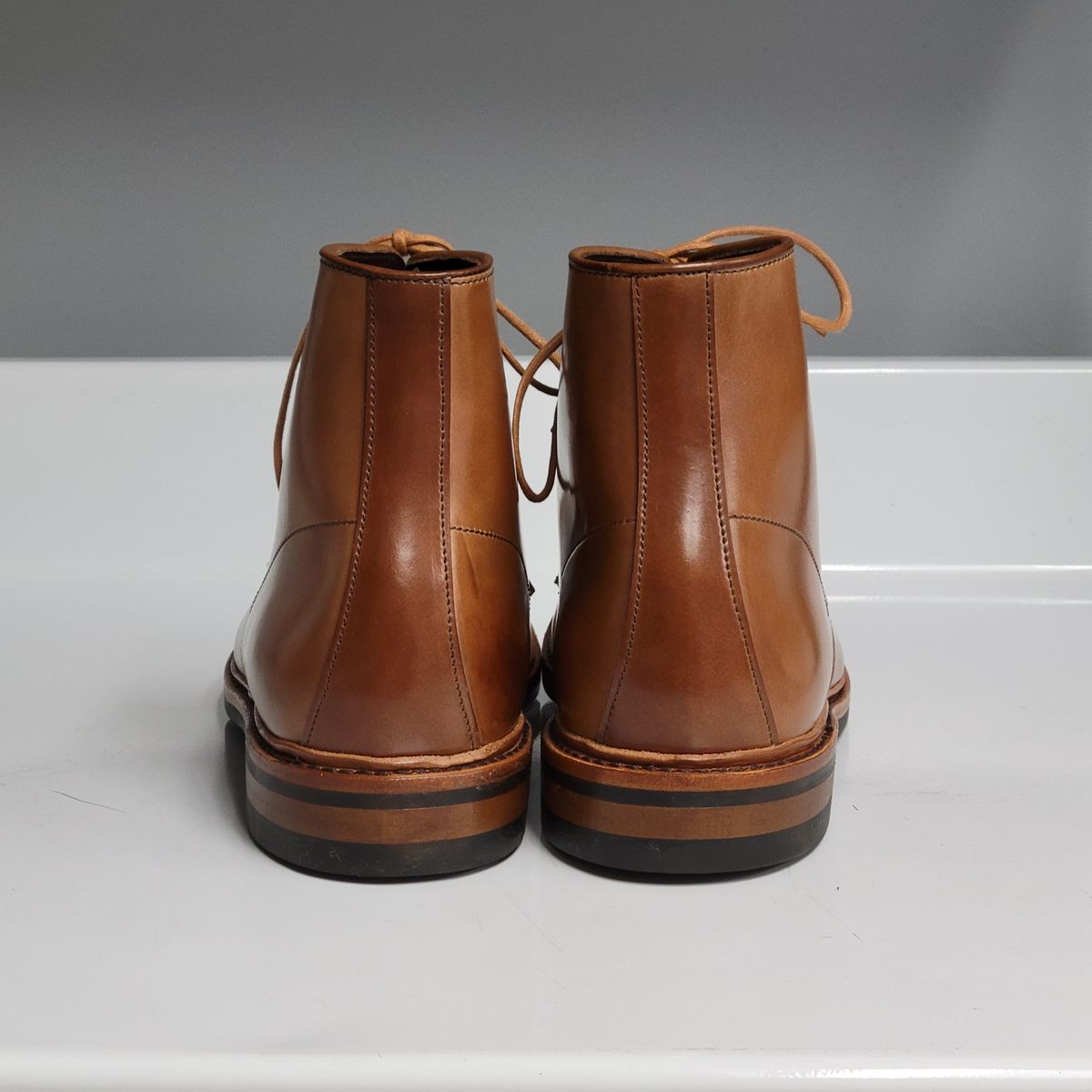 Photo by manowar on November 9, 2023 of the Allen Edmonds Higgins Mill in Horween Natural Shell Cordovan.