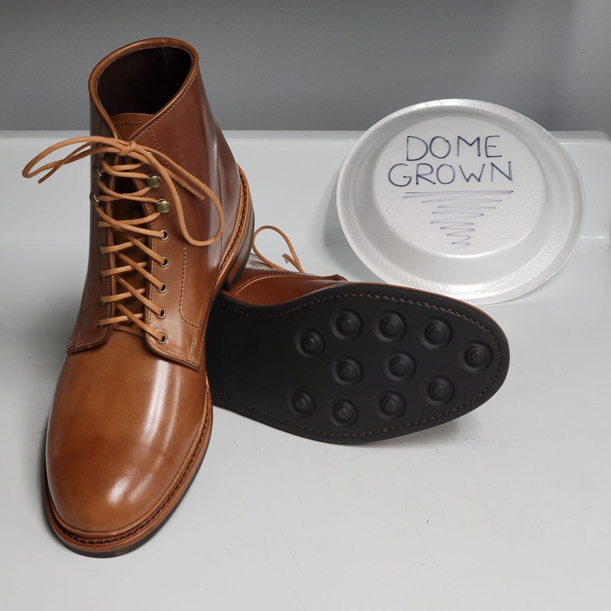 Photo by manowar on November 9, 2023 of the Allen Edmonds Higgins Mill in Horween Natural Shell Cordovan.