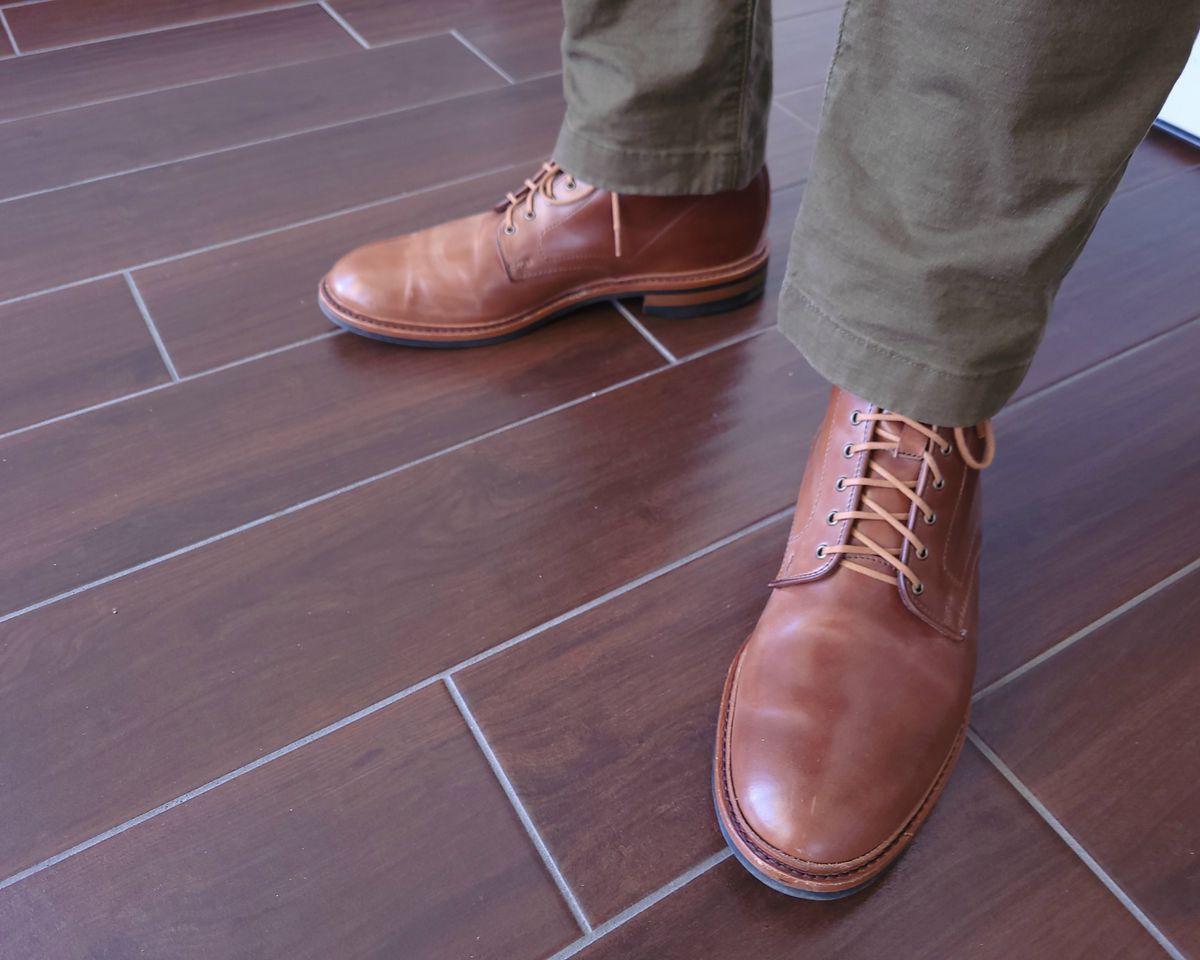 Photo by manowar on November 14, 2023 of the Allen Edmonds Higgins Mill in Horween Natural Shell Cordovan.
