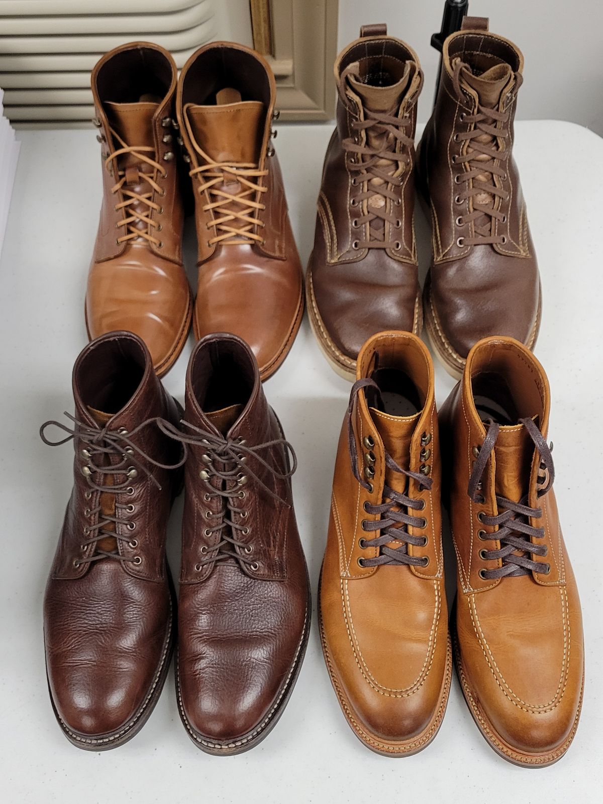 Photo by manowar on November 23, 2023 of the Allen Edmonds Higgins Mill in Horween Natural Shell Cordovan.