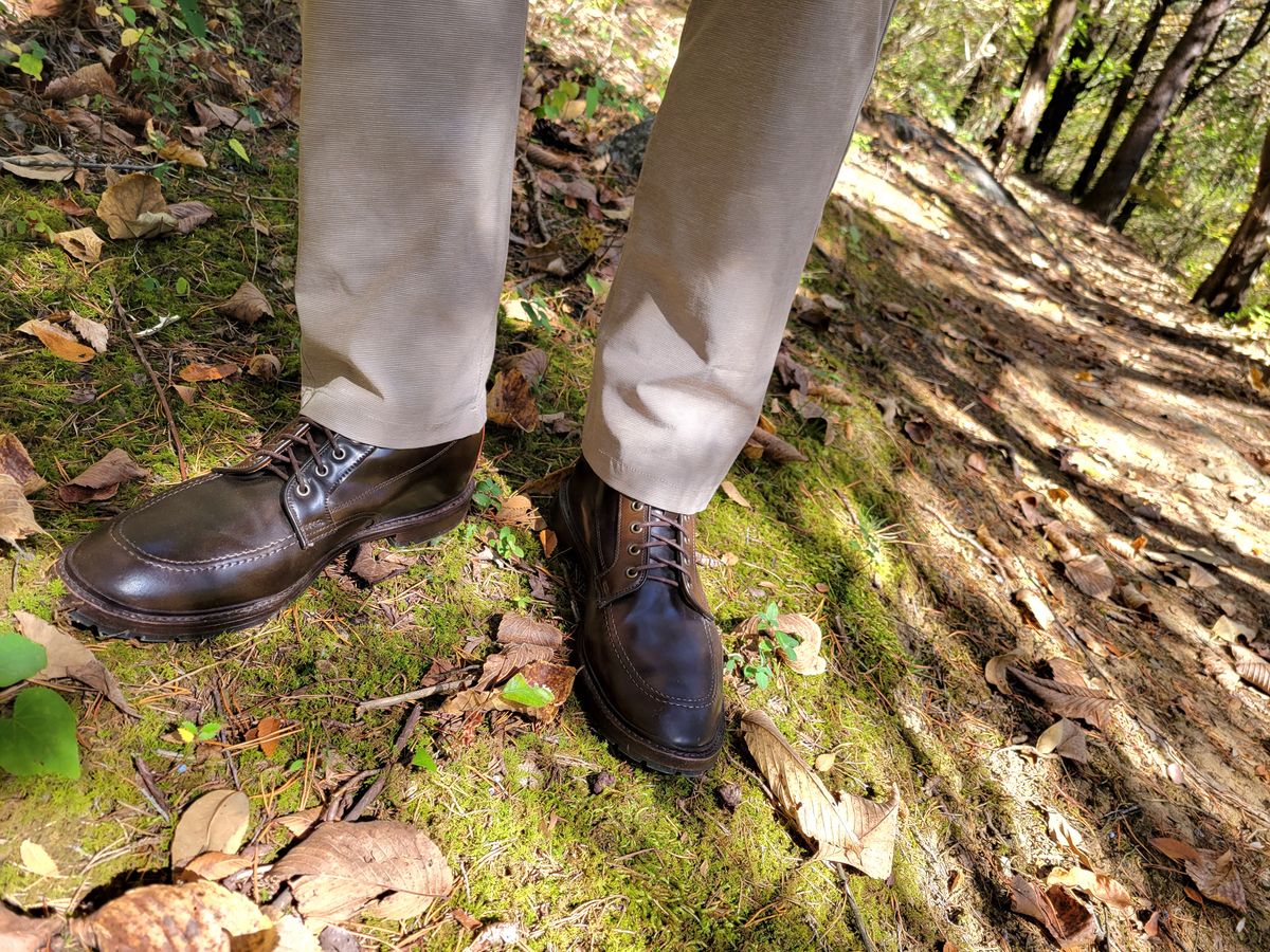 Photo by manowar on October 25, 2023 of the Allen Edmonds Freeport in Horween Dark Cognac Shell Cordovan.