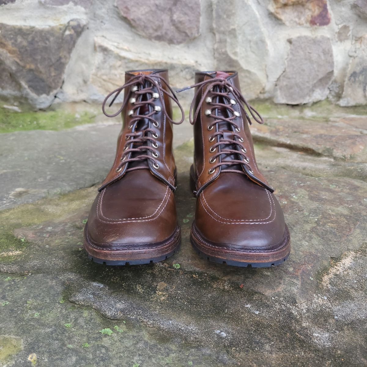 Photo by manowar on December 6, 2023 of the Allen Edmonds Freeport in Horween Dark Cognac Shell Cordovan.