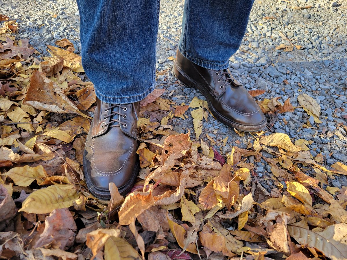 Photo by manowar on November 12, 2023 of the Allen Edmonds Freeport in Horween Dark Cognac Shell Cordovan.