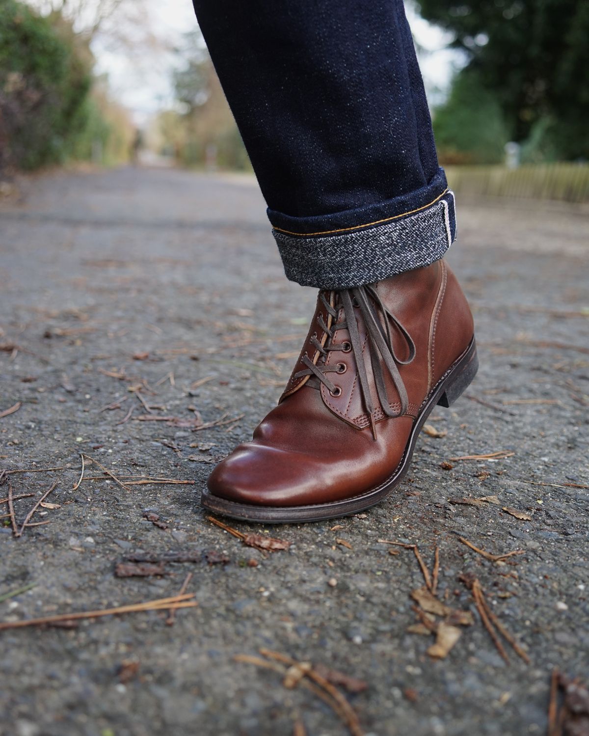 Photo by germanshoeguy on January 1, 2024 of the SKOOB M-43 Service Shoes in Brown Italian Horsebutt.