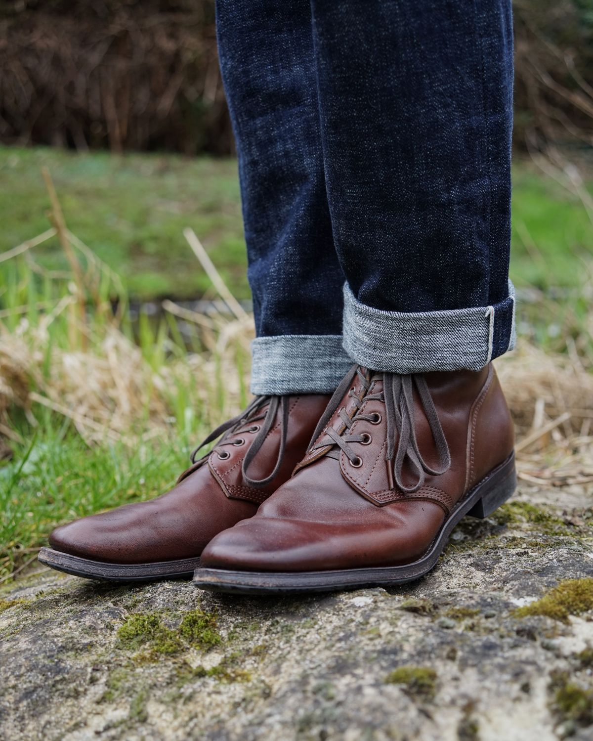 Photo by germanshoeguy on March 1, 2024 of the SKOOB M-43 Service Shoes in Brown Italian Horsebutt.