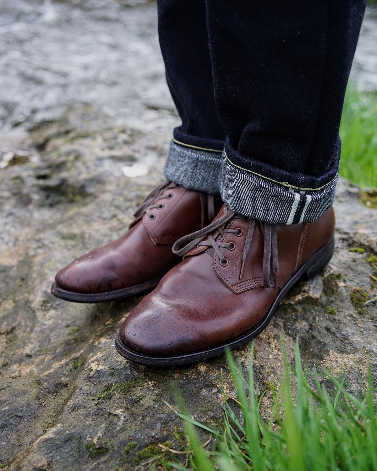 Photo by germanshoeguy on April 1, 2024 of the SKOOB M-43 Service Shoes in Brown Italian Horsebutt.