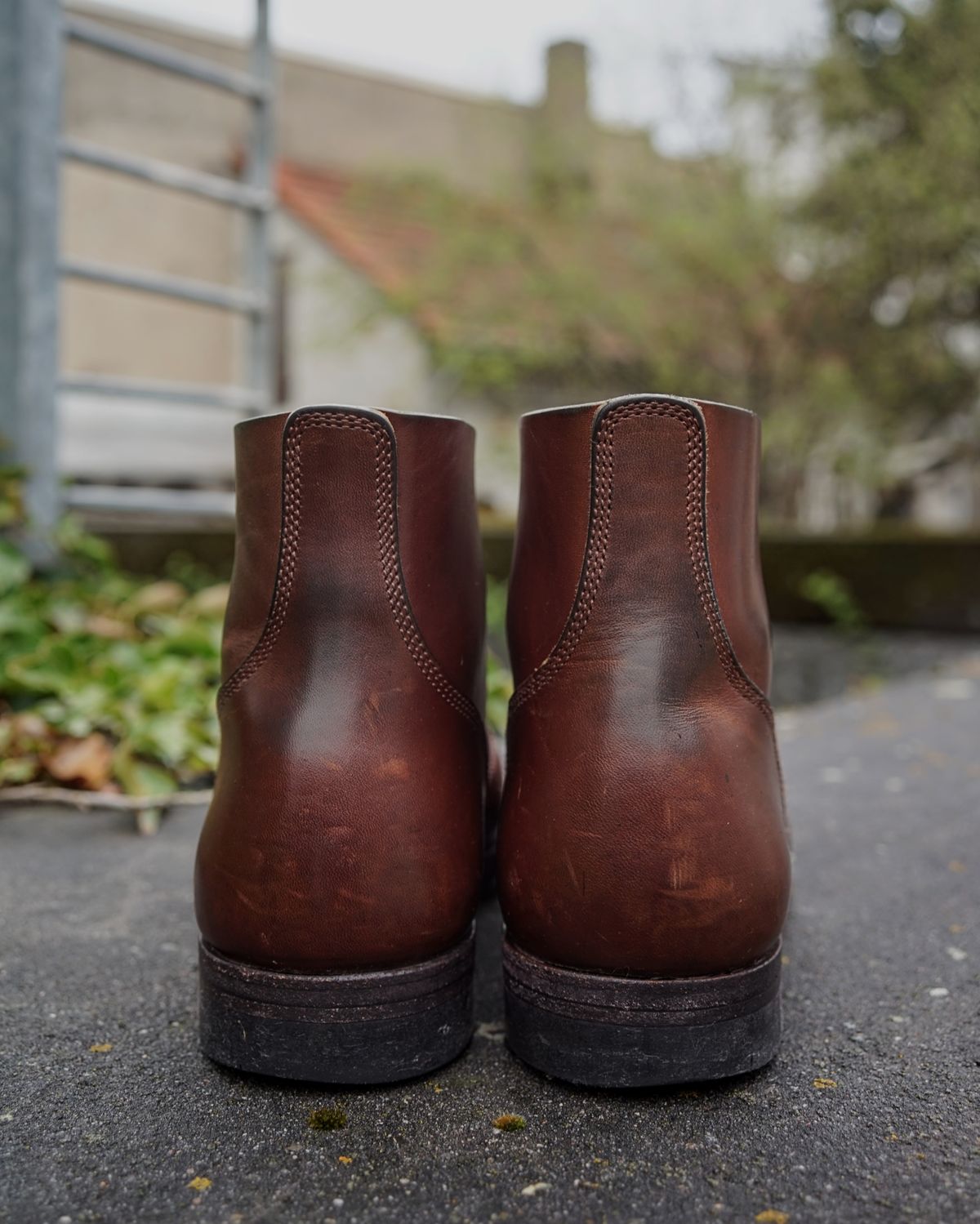 Photo by germanshoeguy on April 1, 2024 of the SKOOB M-43 Service Shoes in Brown Italian Horsebutt.