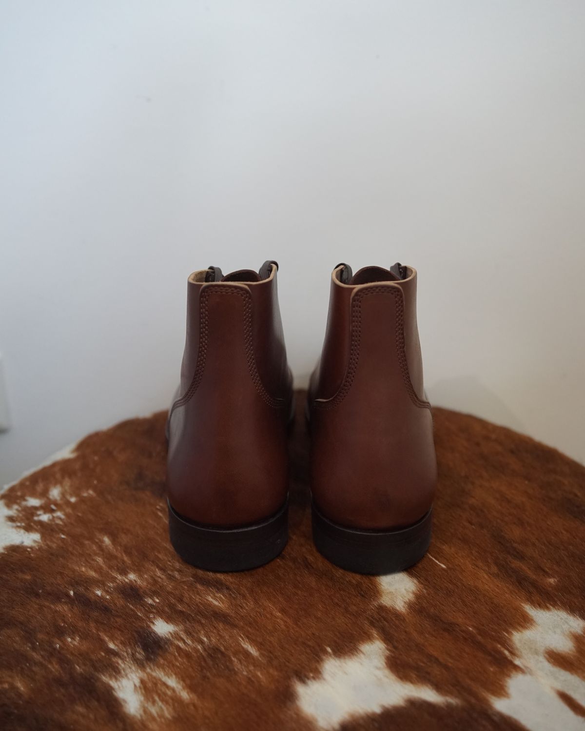 Photo by germanshoeguy on October 1, 2023 of the SKOOB M-43 Service Shoes in Brown Italian Horsebutt.