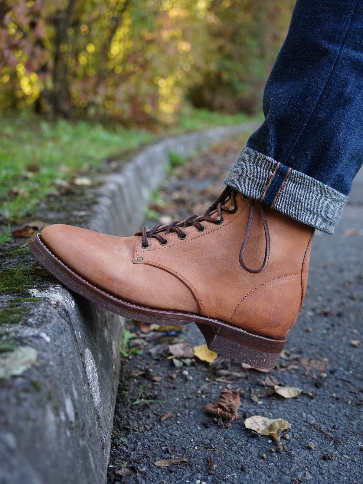 Photo by germanshoeguy on October 1, 2025 of the Self-Made Service Boot "Kaya" in Guidi Natural Horsebutt.