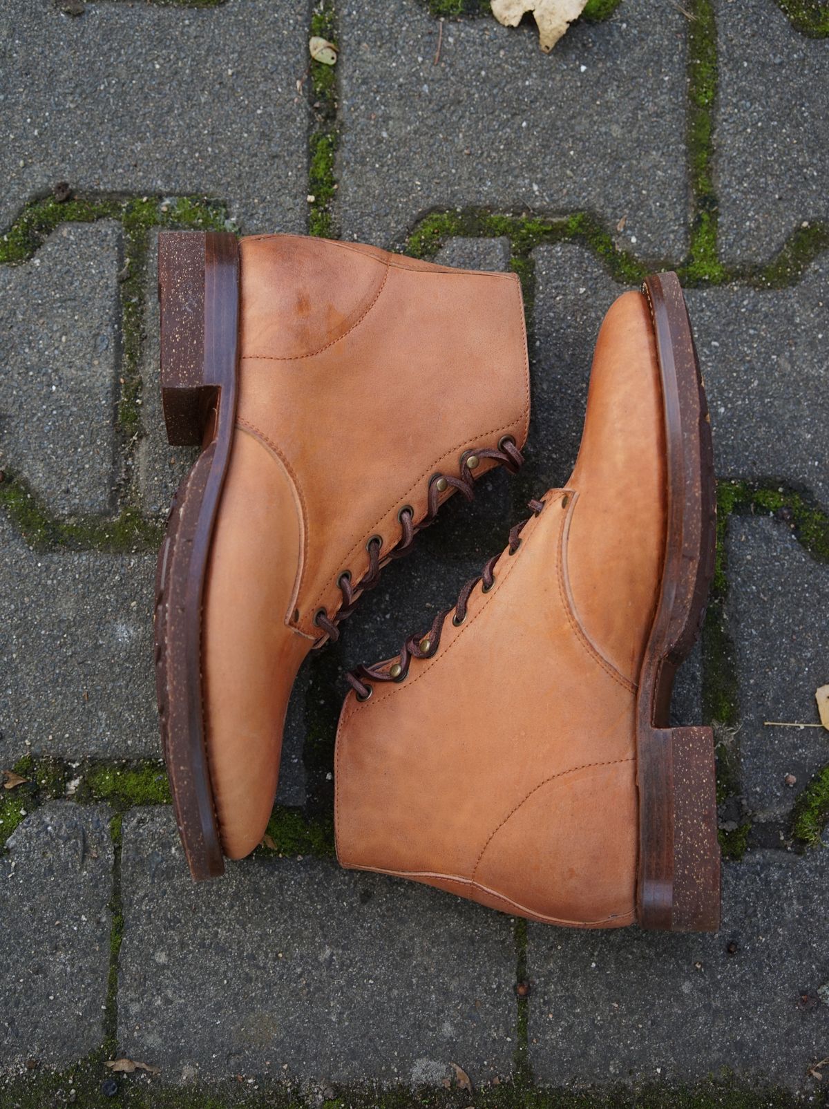 Photo by germanshoeguy on October 1, 2025 of the Self-Made Service Boot "Kaya" in Guidi Natural Horsebutt.