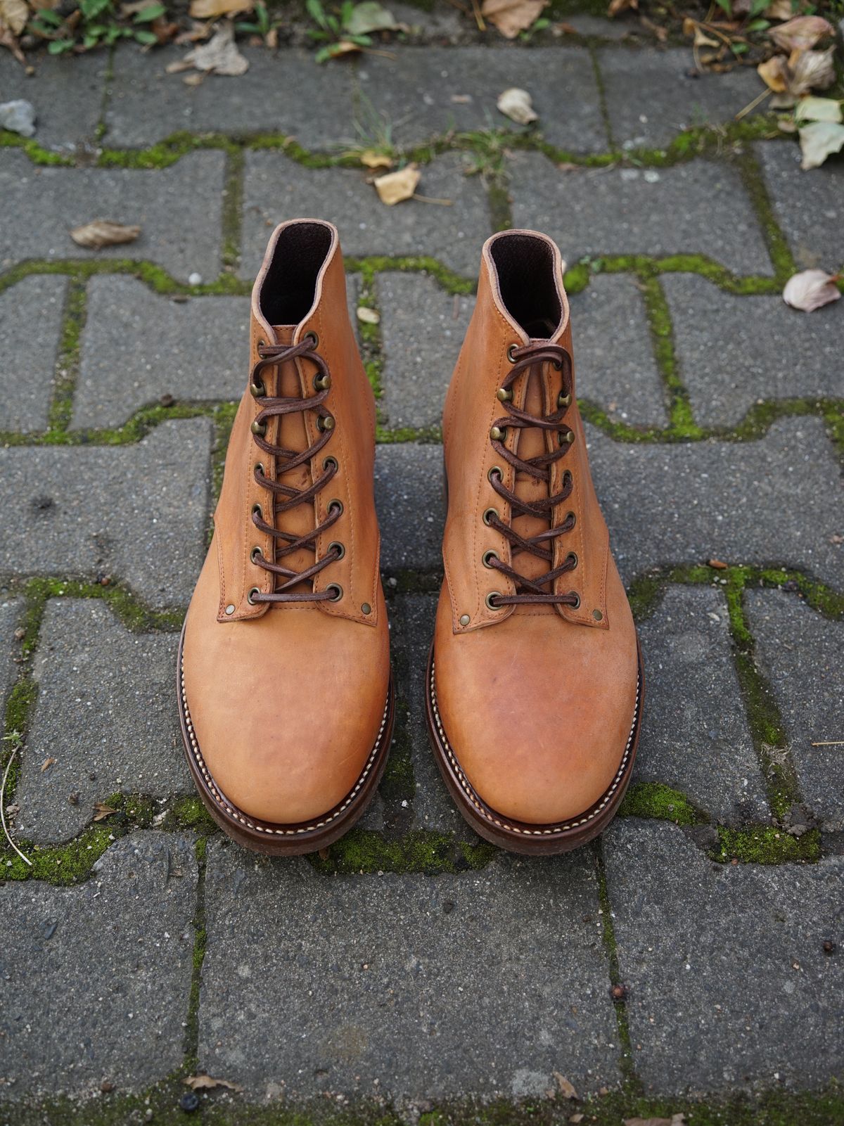 Photo by germanshoeguy on October 1, 2025 of the Self-Made Service Boot "Kaya" in Guidi Natural Horsebutt.
